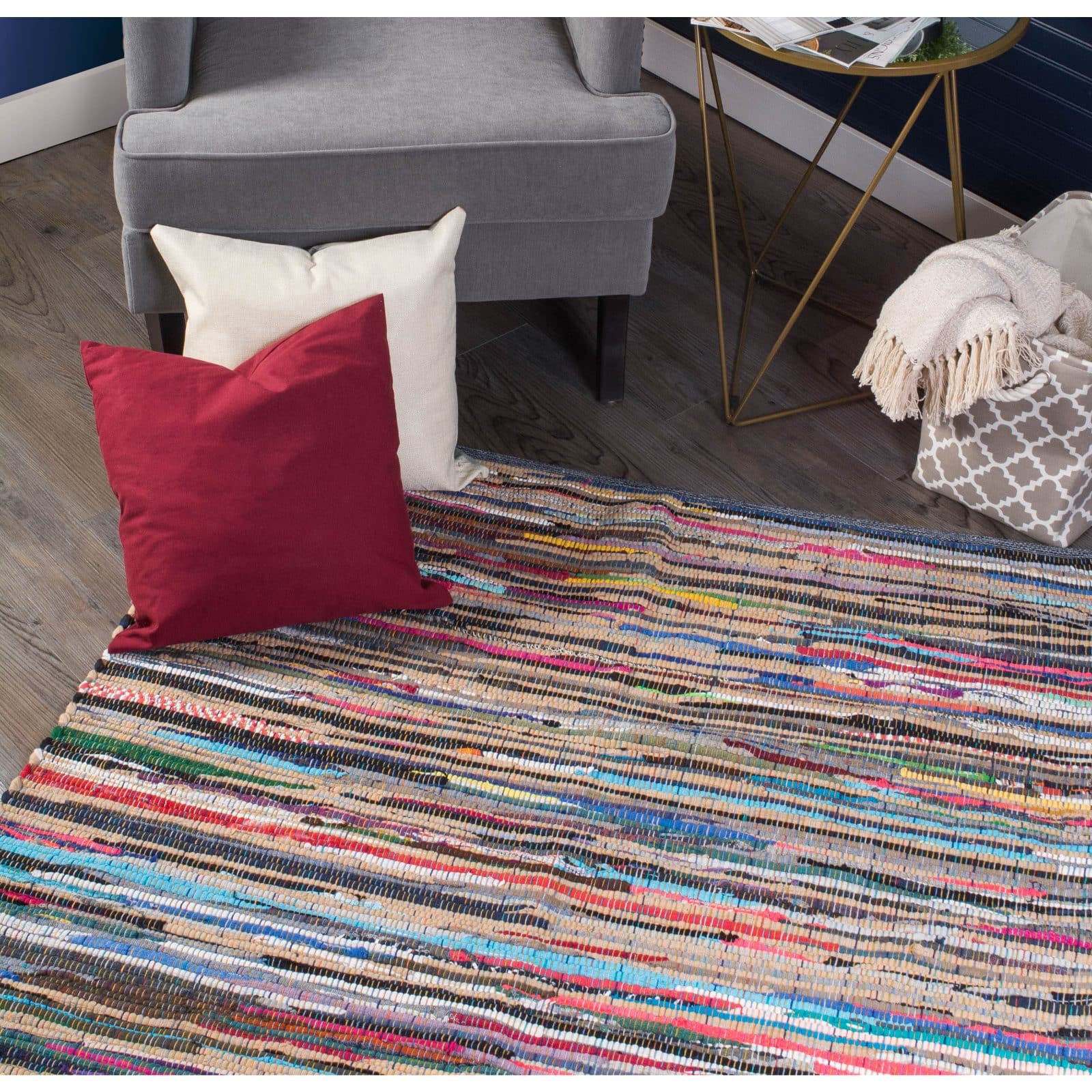 DII&#xAE; Multicolor Rag Rug, 20&#x22; x 31.5&#x22;