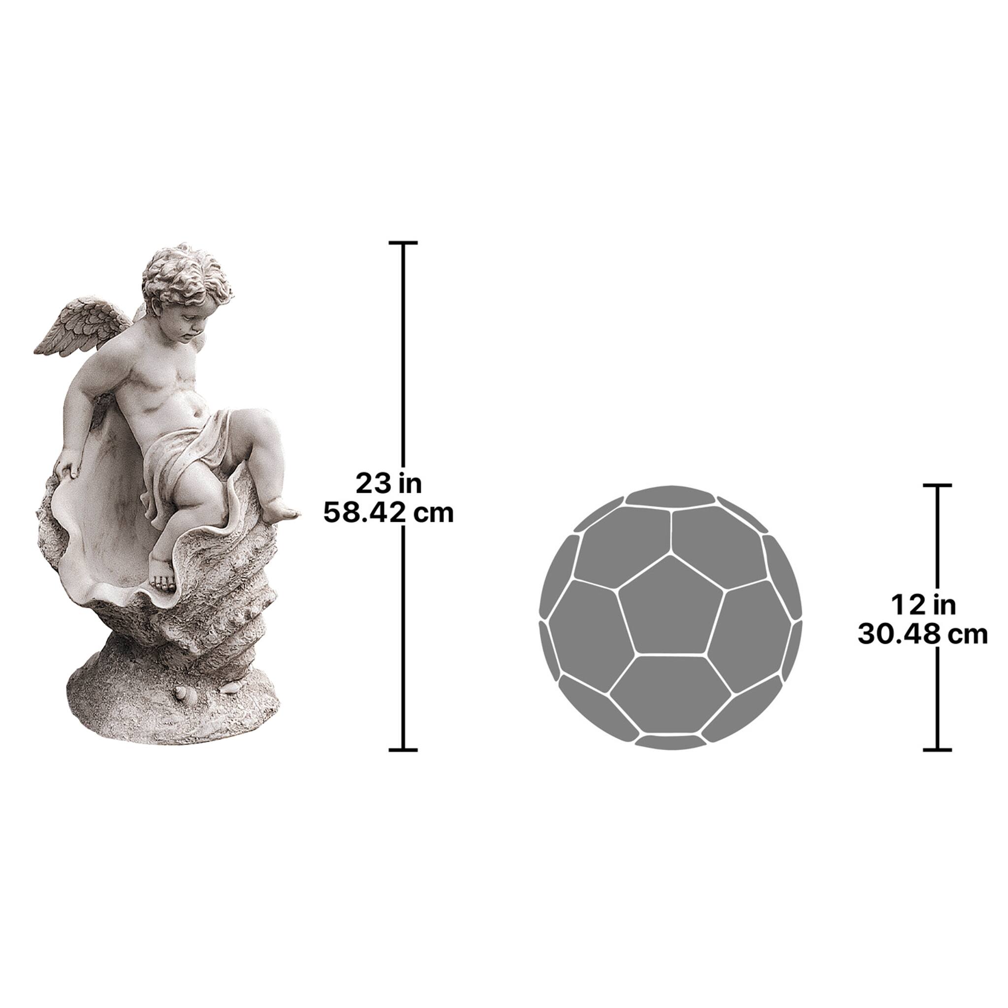 Design Toscano 23&#x22; Testing the Waters Cherub Sculpture