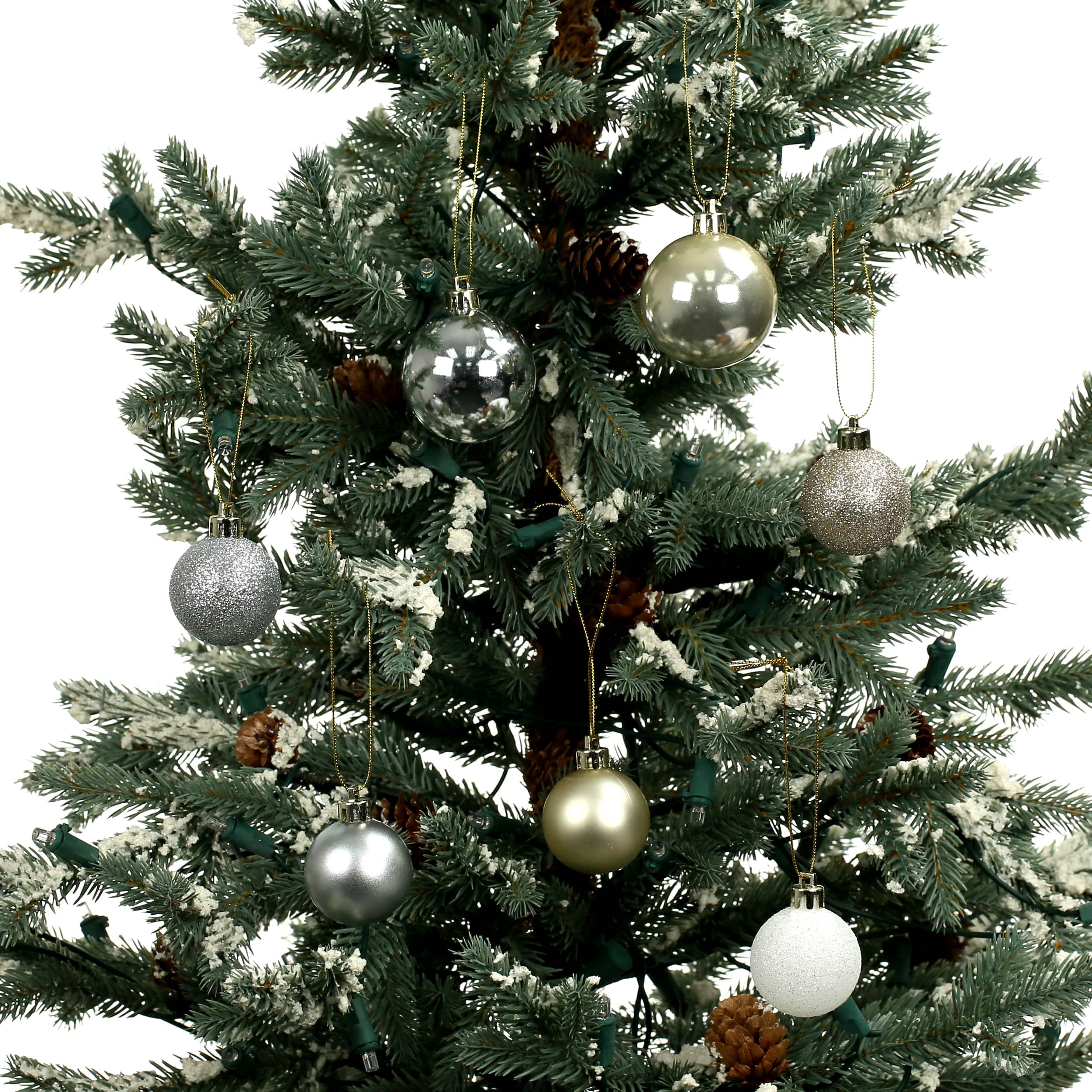 80 Pack Silver &#x26; Gold Shatterproof Ball Ornaments by Ashland&#xAE;