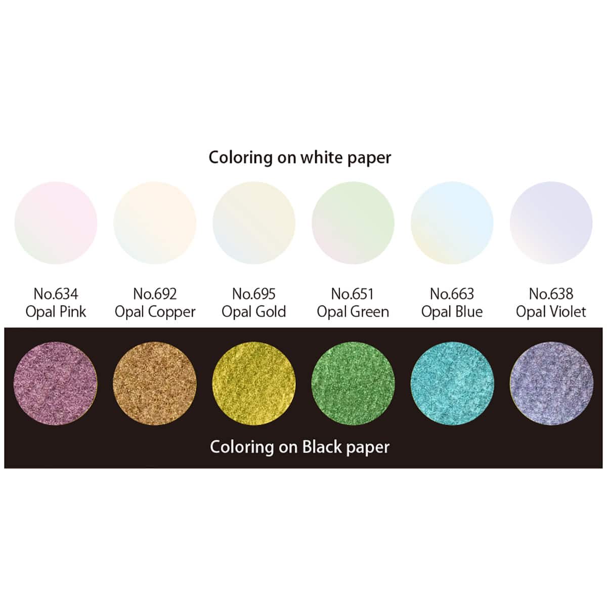 Kuretake Gansai Tambi&#x2122; Opal Metallic Watercolor Set