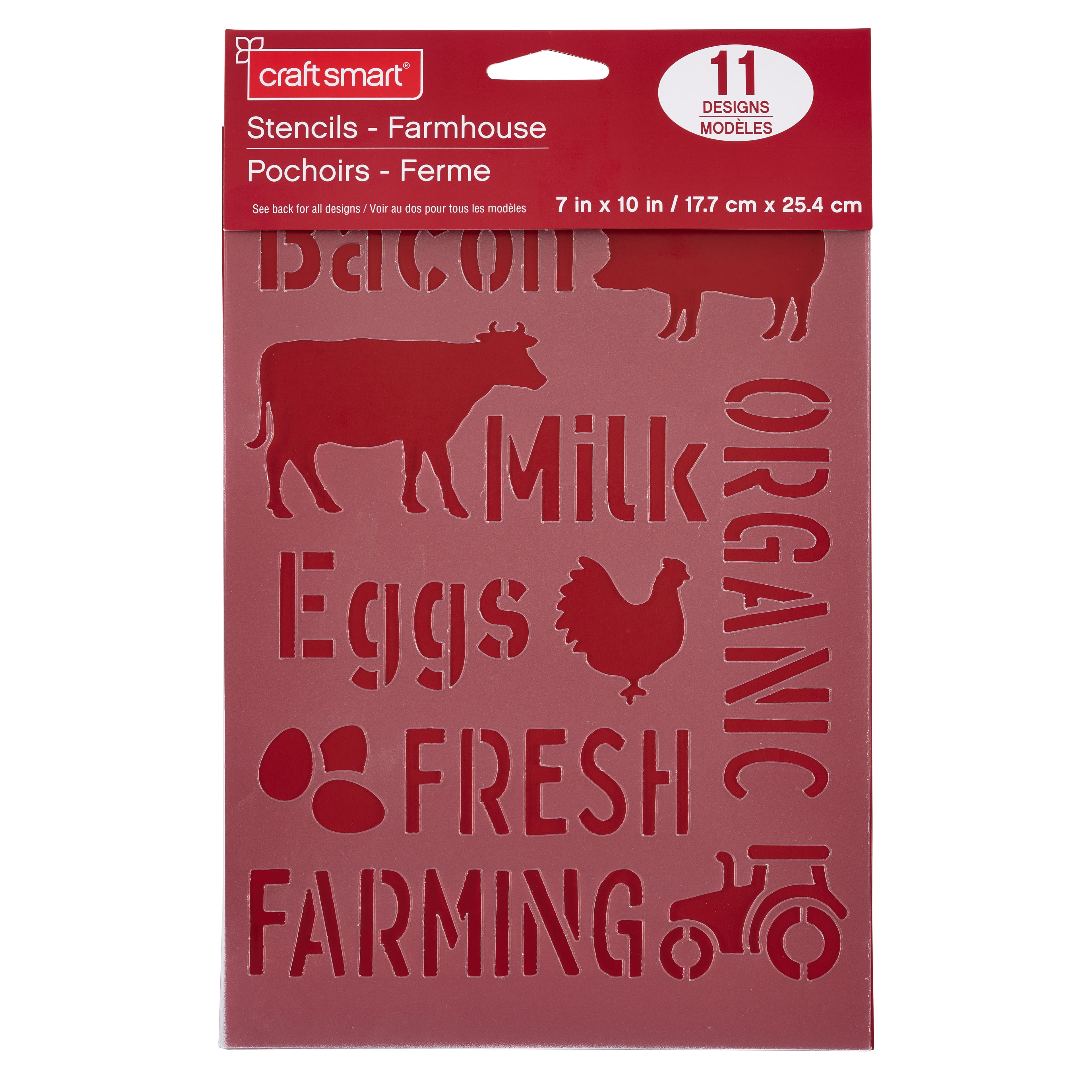 12 Pack: Farmhouse Stencils, 7&#x22; x 10&#x22; by Craft Smart&#xAE;