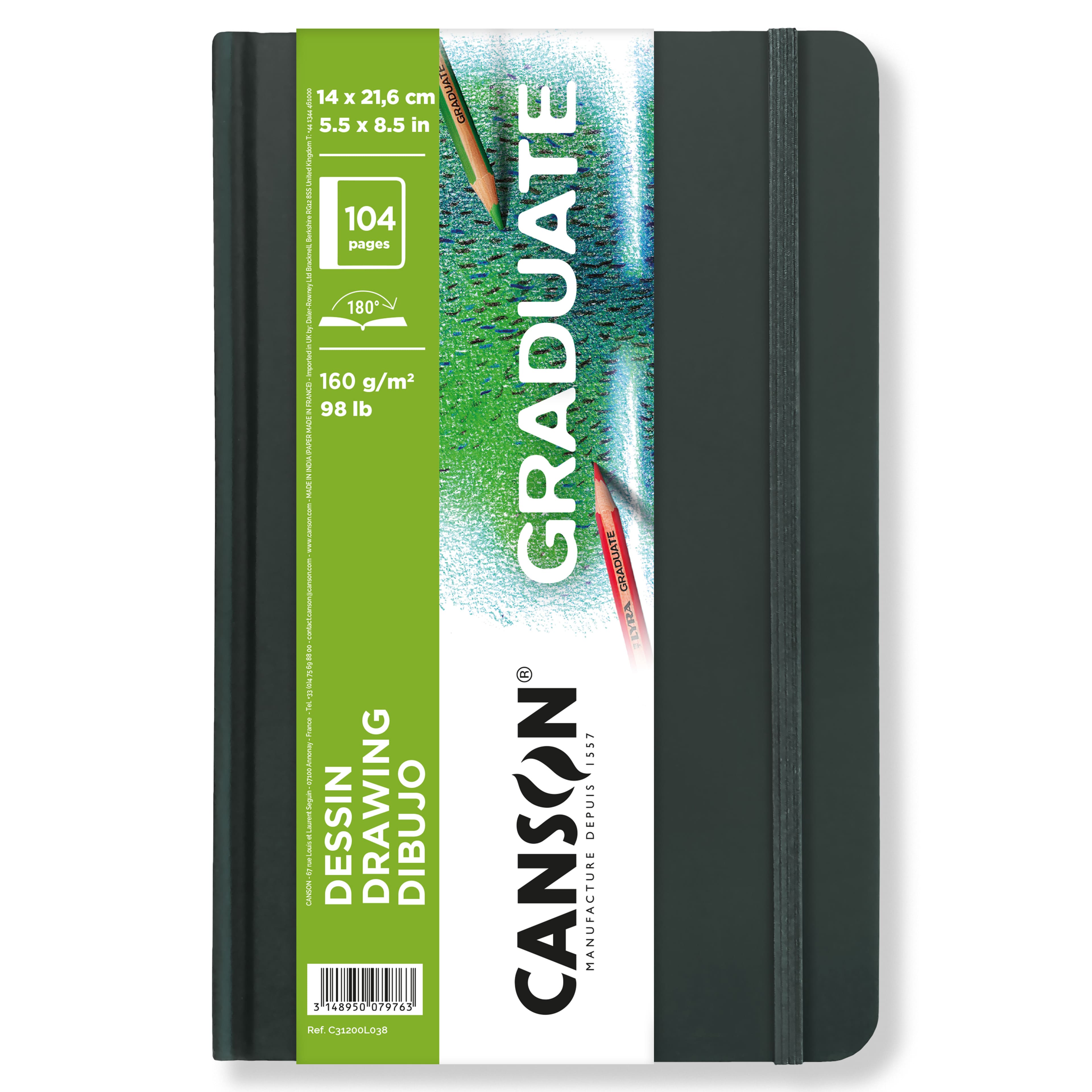 Canson&#xAE; 5.5&#x22; x 8.5&#x22; Graduate Drawing Book