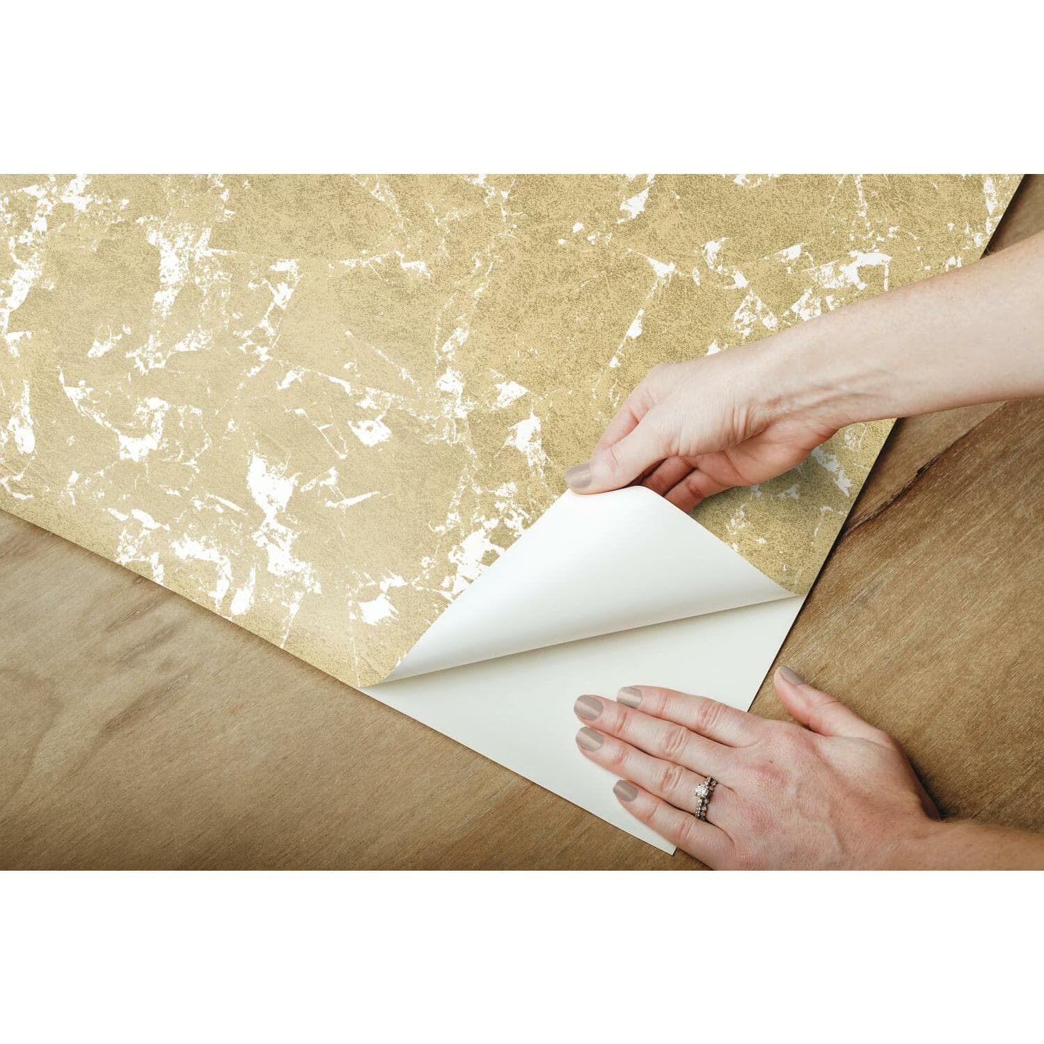 RoomMates Gold Leaf Peel & Stick Wallpaper