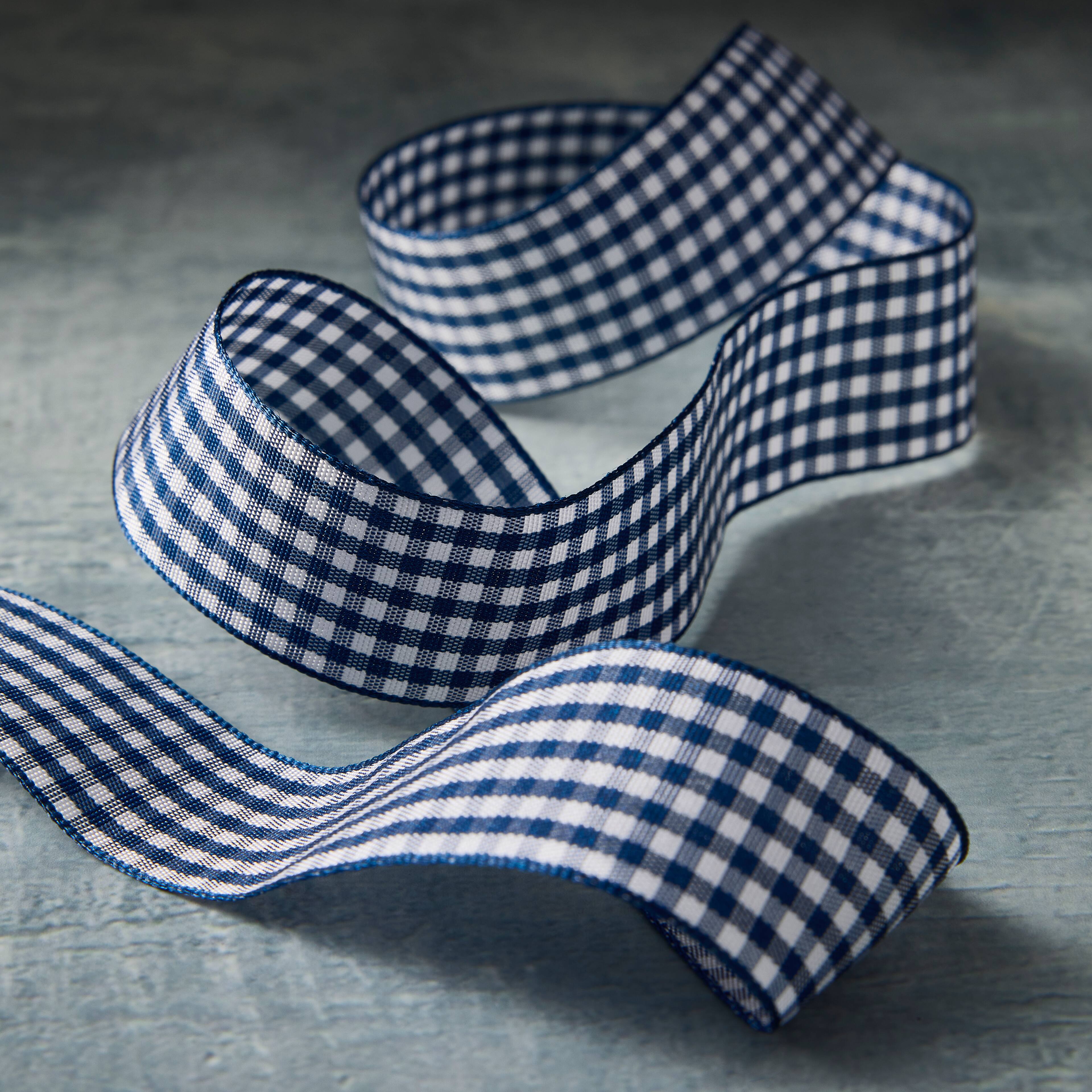 1" x 5yd. Gingham Ribbon by Celebrate It® Classic