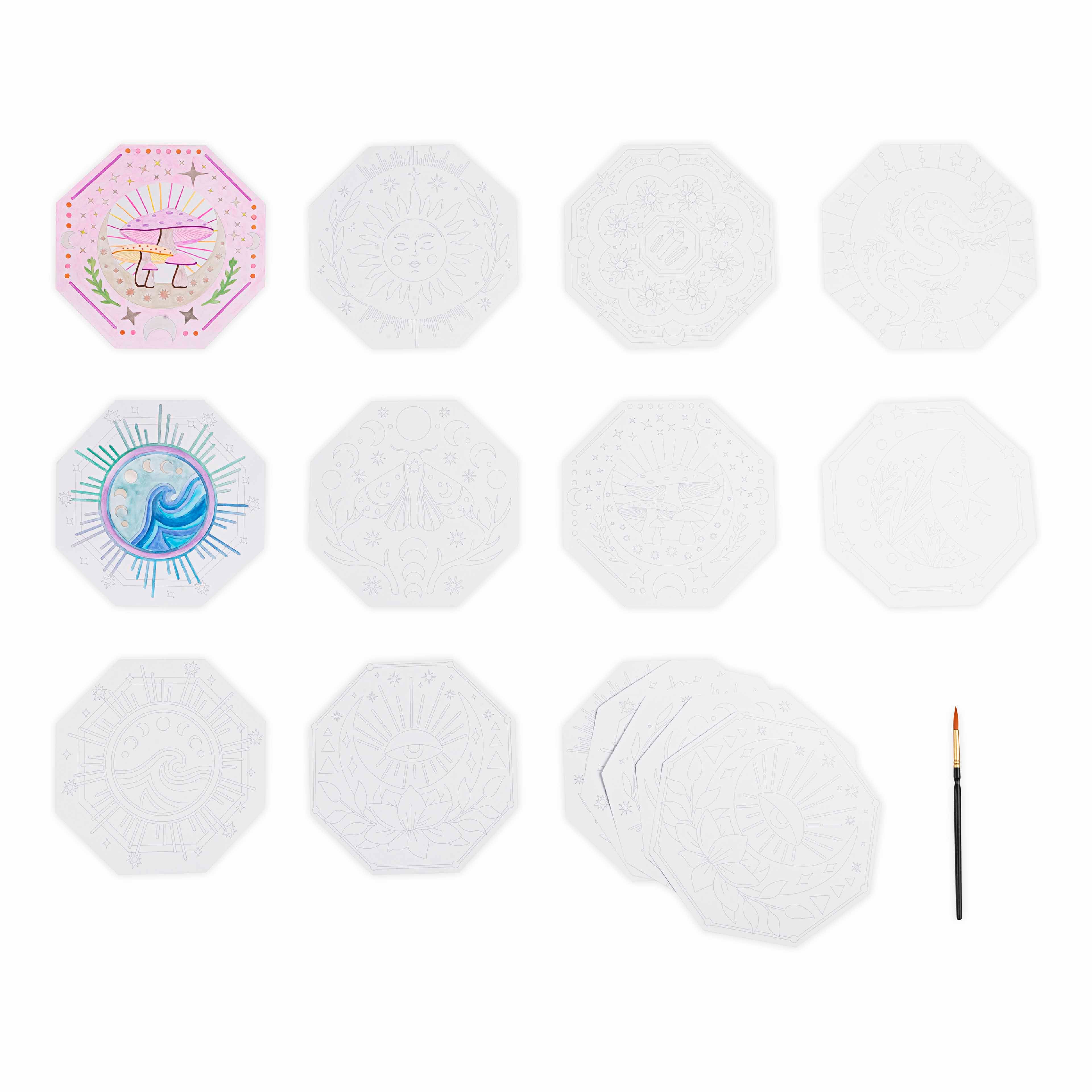 VIVID by Brea Reese&#xAE; Octagon Mixed Media Coloring Pad