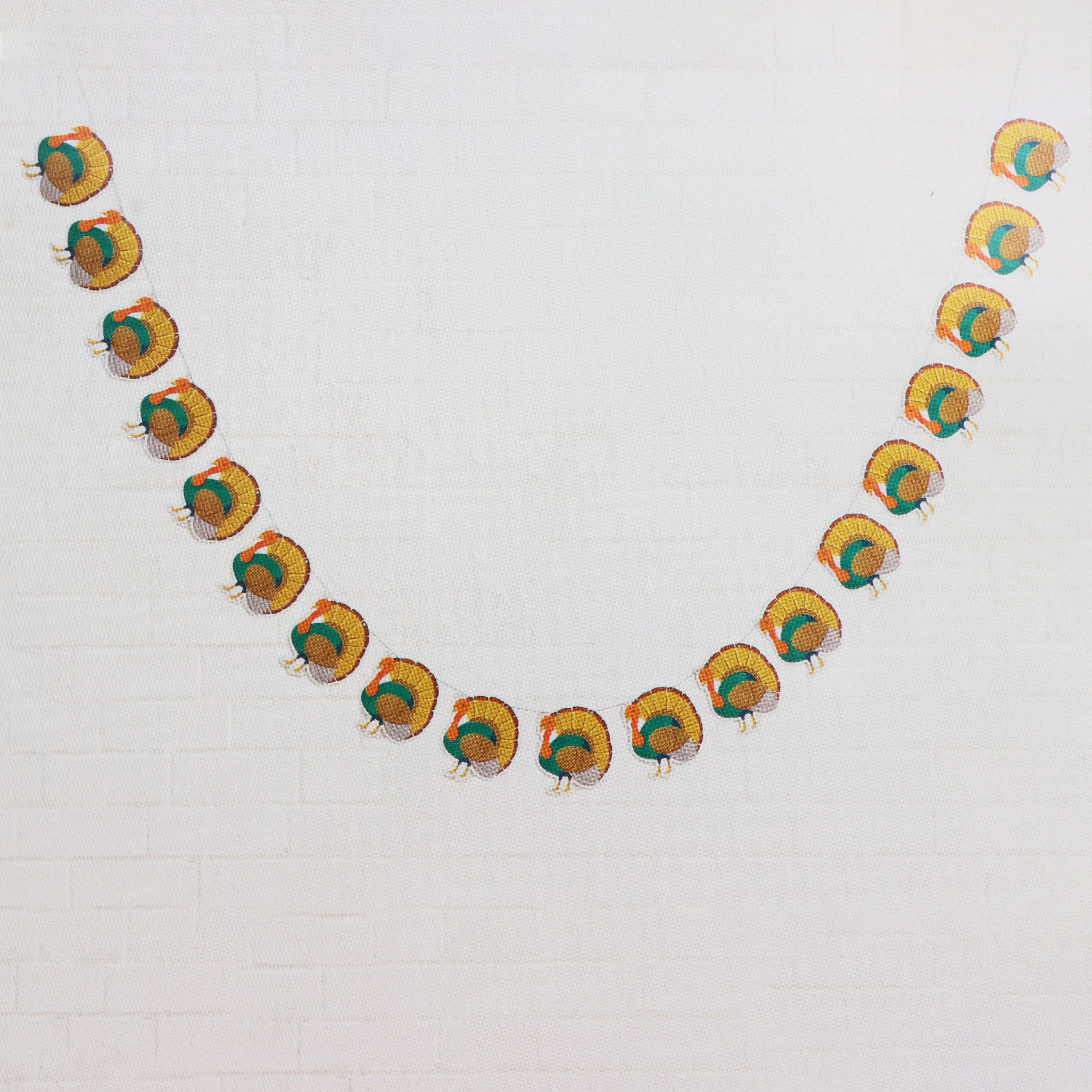 11.5ft. Turkey Paper Banner by Celebrate It™