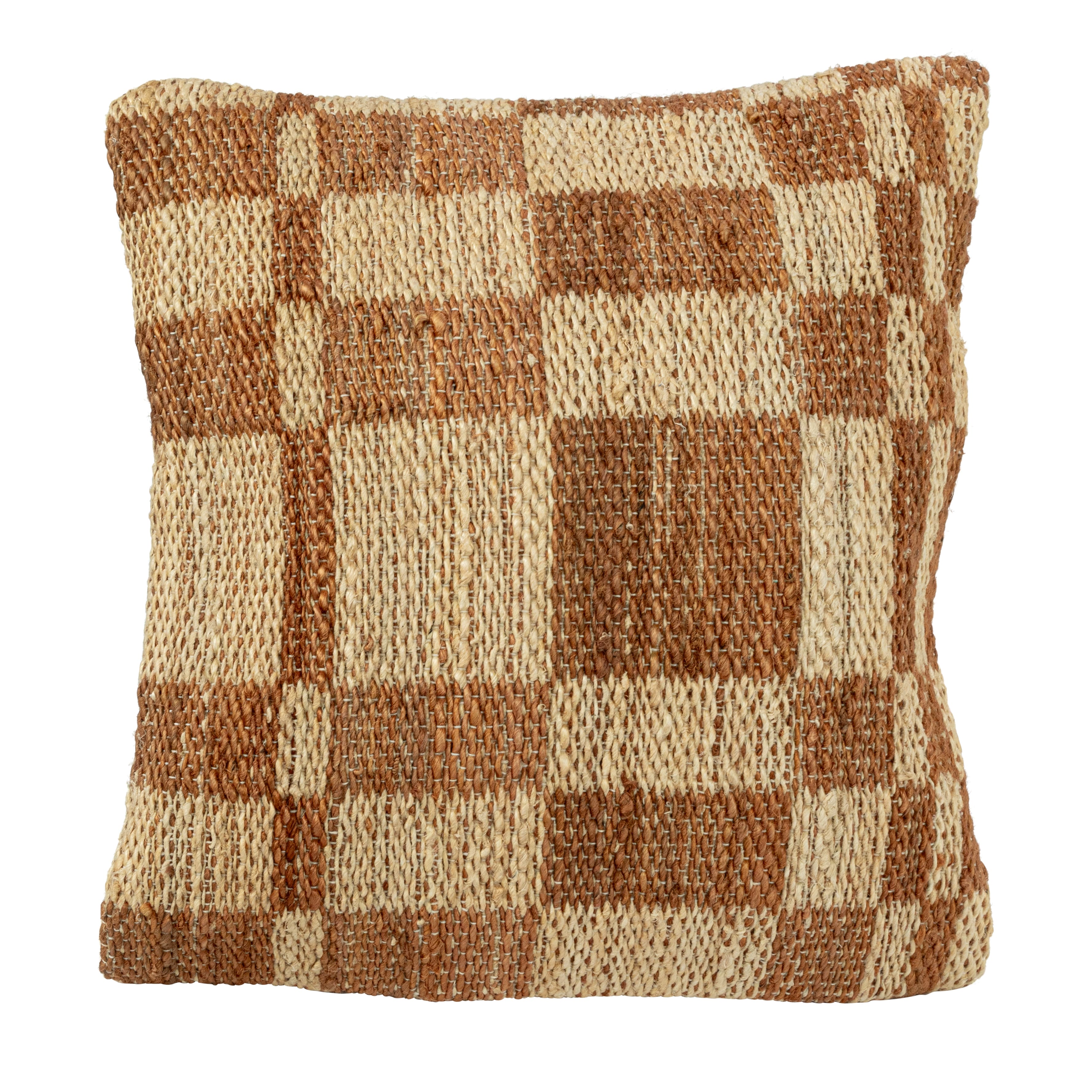 Hello Honey® Brown & Natural Square Print Pillow