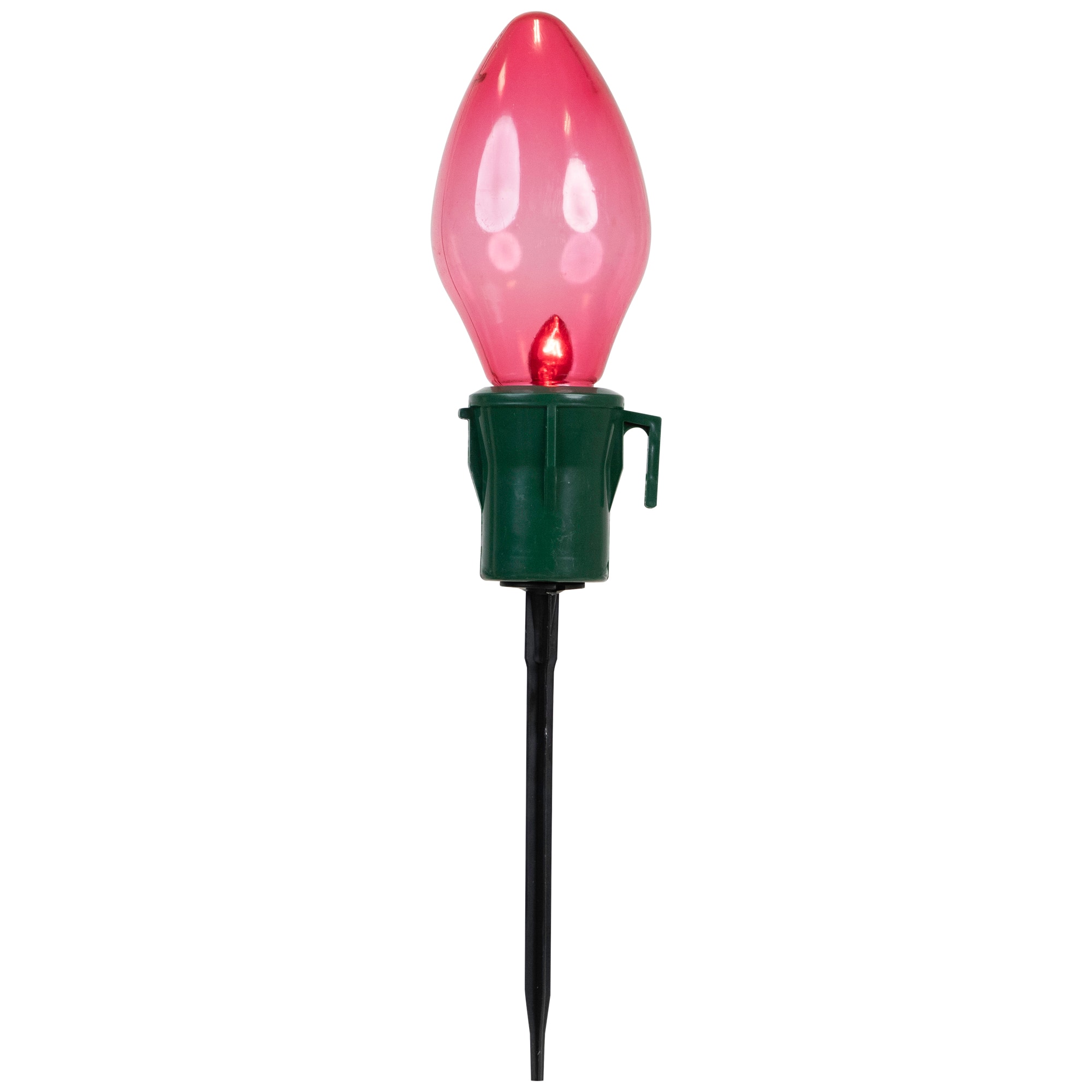 4ct. Multicolor Jumbo C7 Bulb Christmas Pathway Marker Lawn Stakes