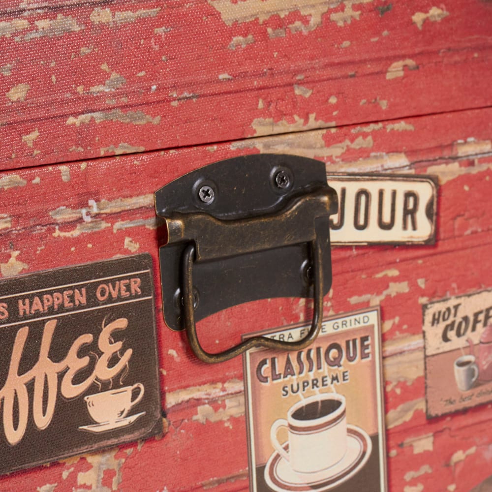 Household Essentials Coffee Shop Decorative Trunk