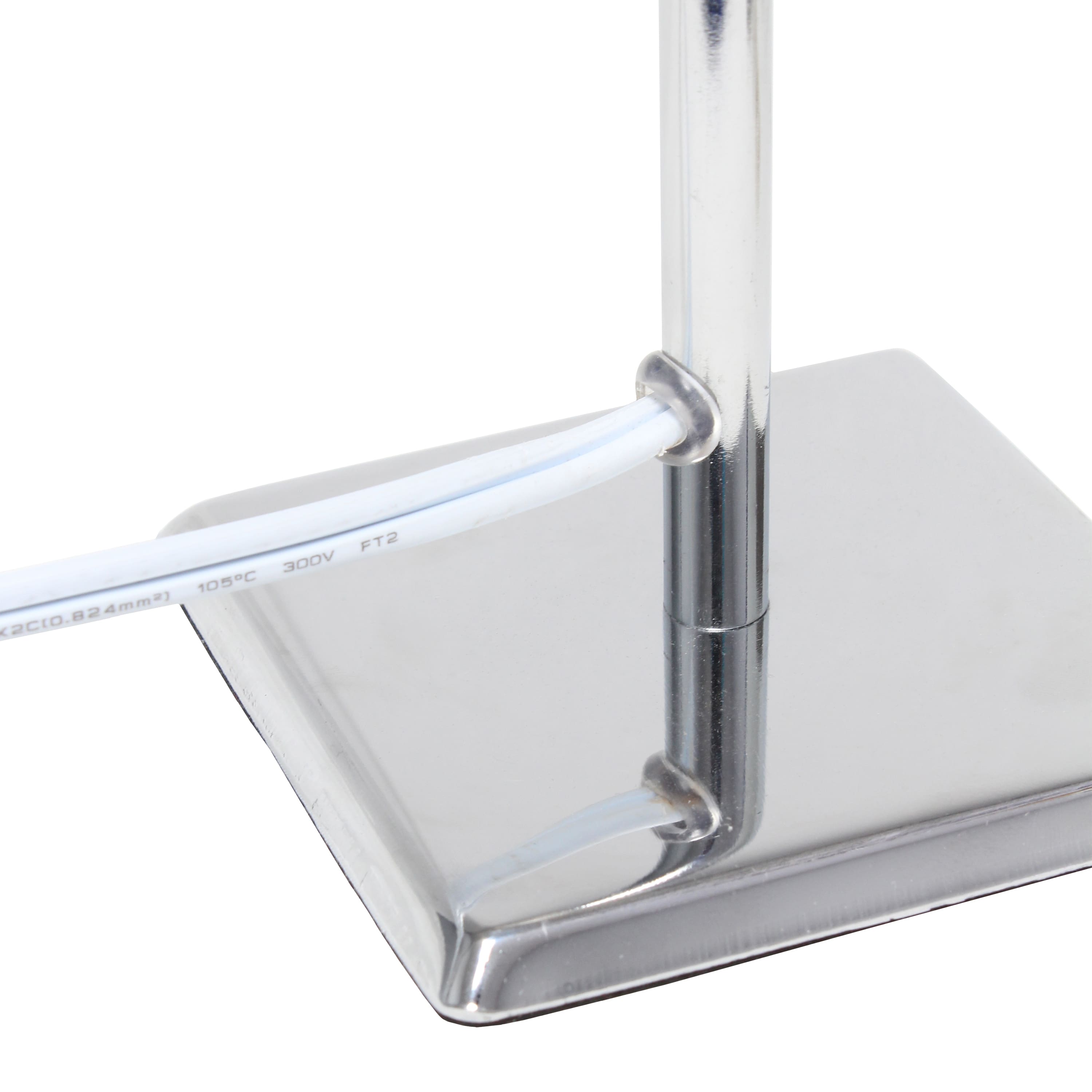 Simple Designs&#x2122; 9.5&#x22; Mini Chrome Table Lamp with Squared Empire Shade