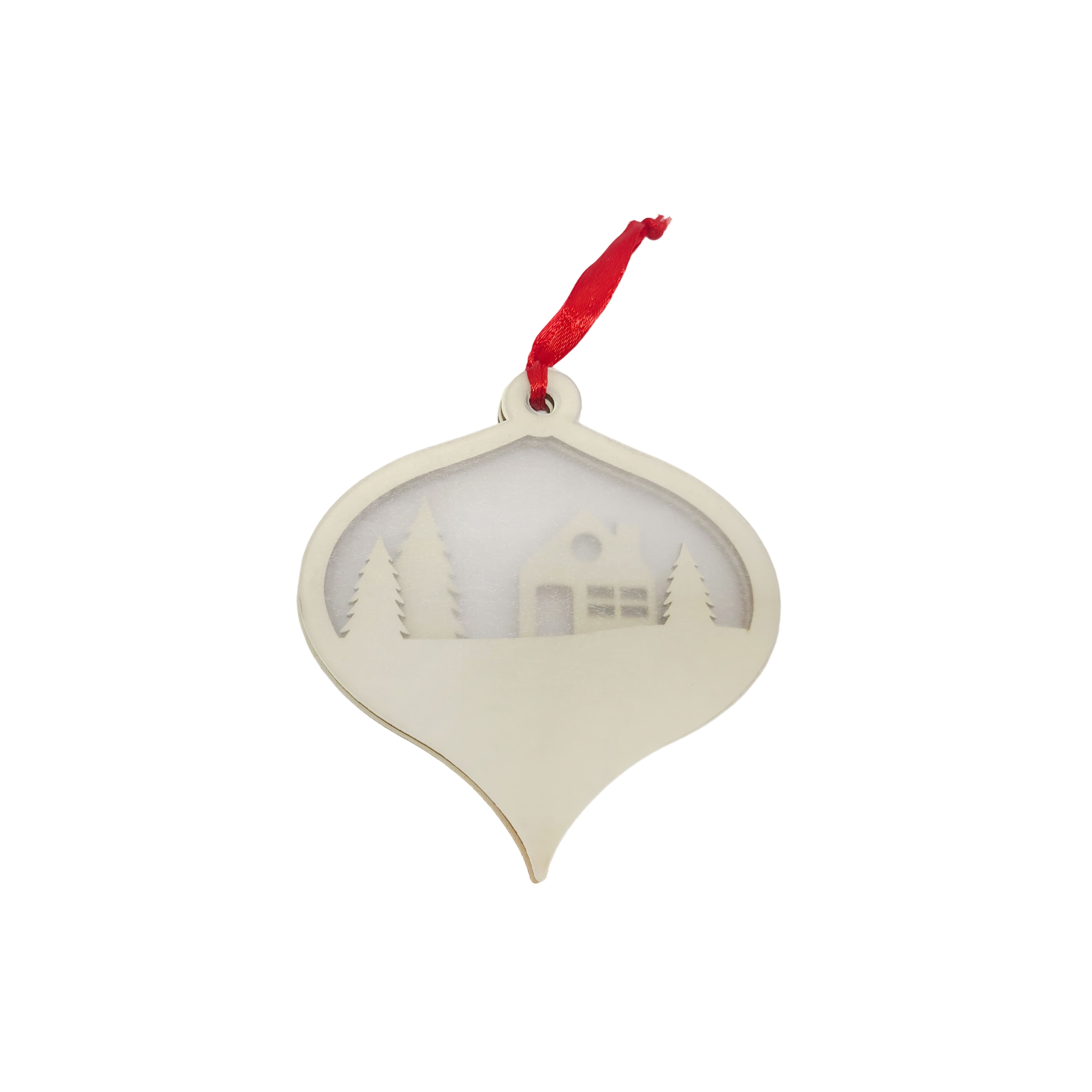 4&#x22; Layered House DIY Wood &#x26; Acrylic Ornament by Make Market&#xAE;