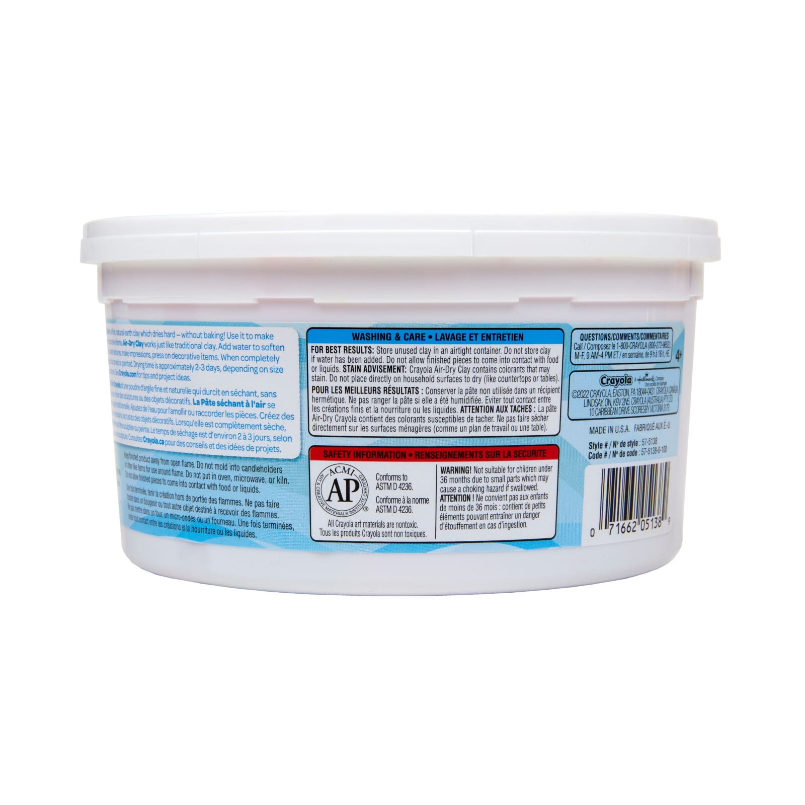 Crayola® 2.5lb. Red Air Dry Clay Tub