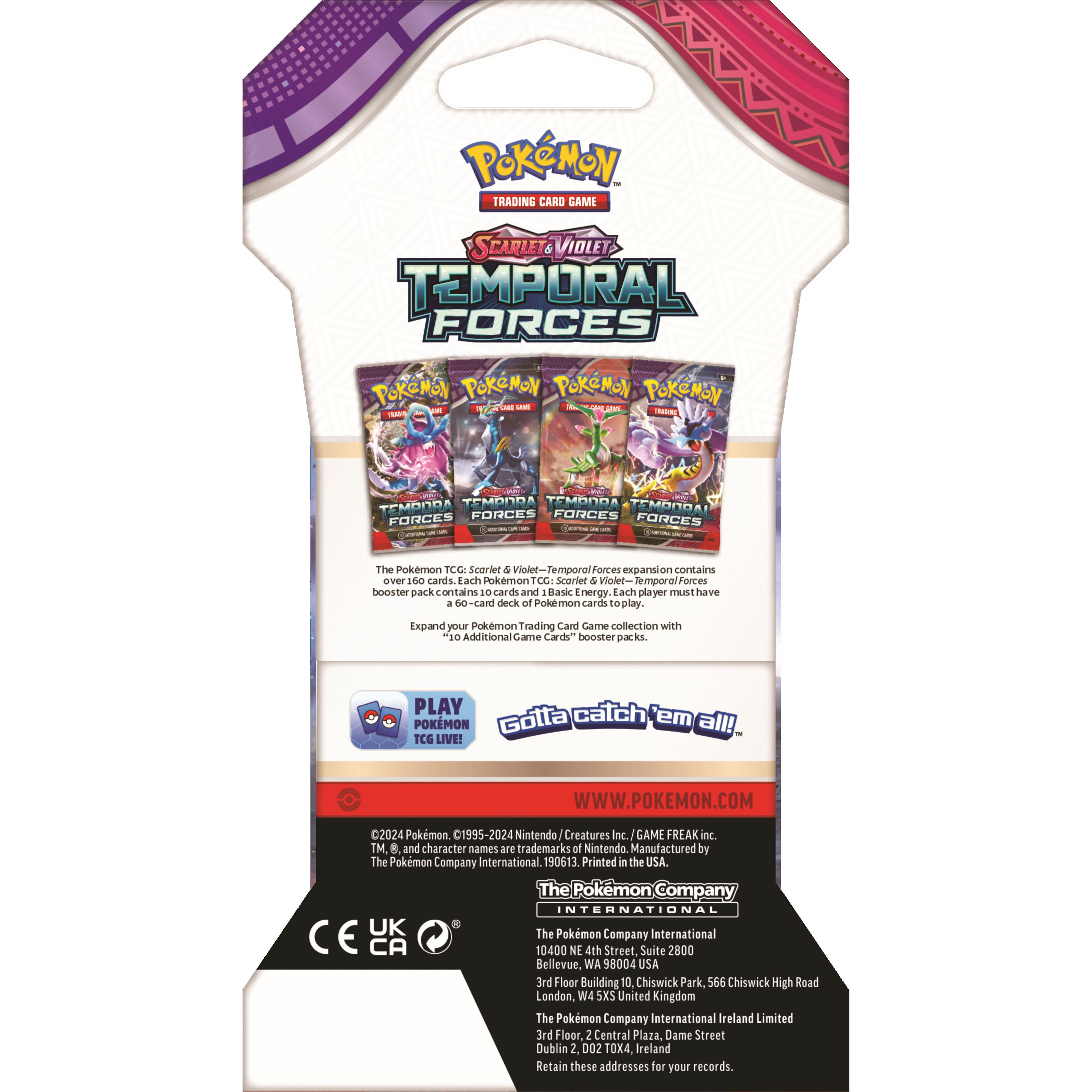 Pok&#xE9;mon&#x2122; Trading Card Game Scarlet &#x26; Violet Temporal Forces Booster Pack