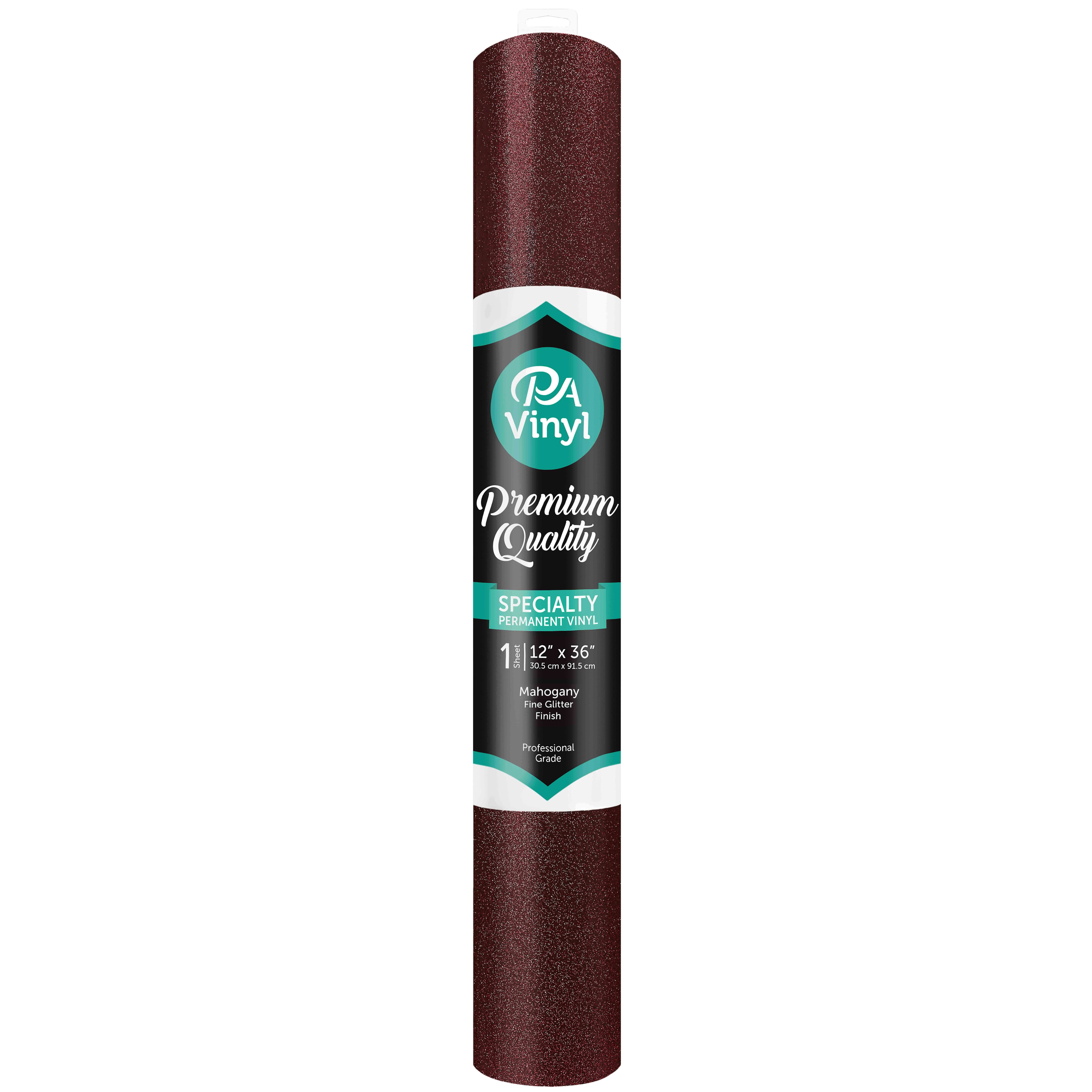 PA Vinyl Fine Glitter Permanent Adhesive Vinyl