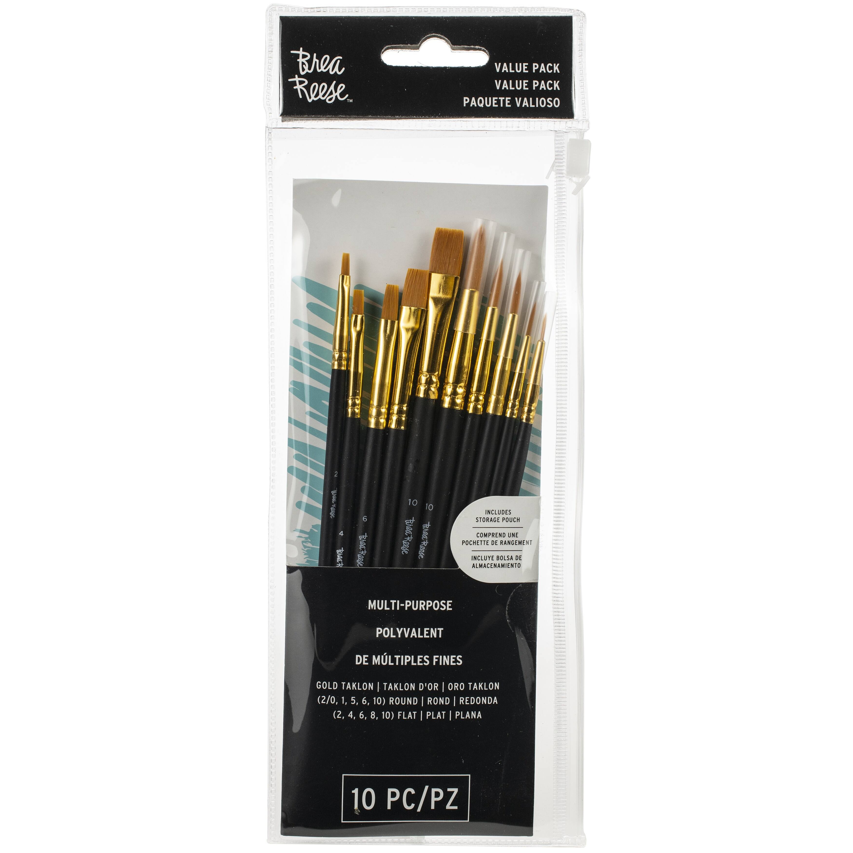 Brea Reese&#xAE; Assorted Multi-Purpose Paint Brush Set