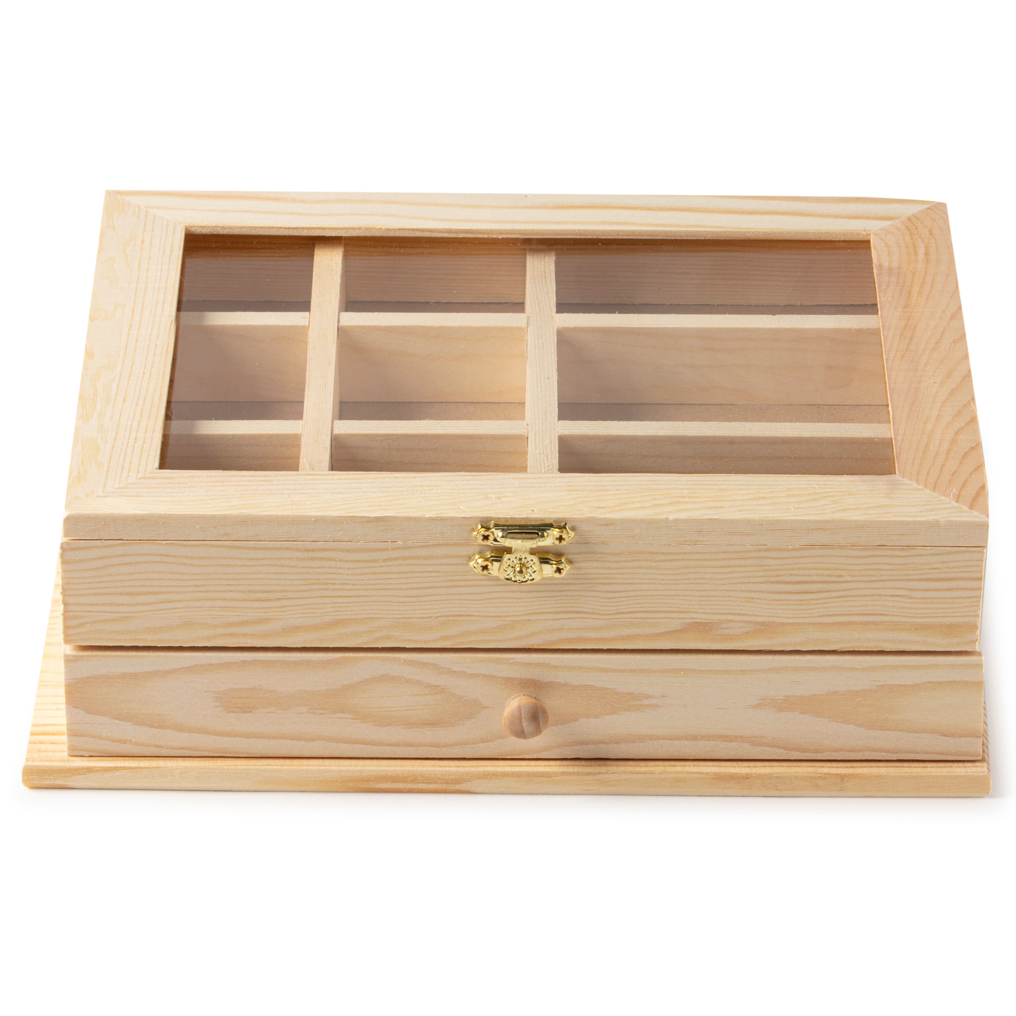 Small Jewelry Box with Drawers, Wood Jewelry Storage, Wooden Jewelry Holder  Box