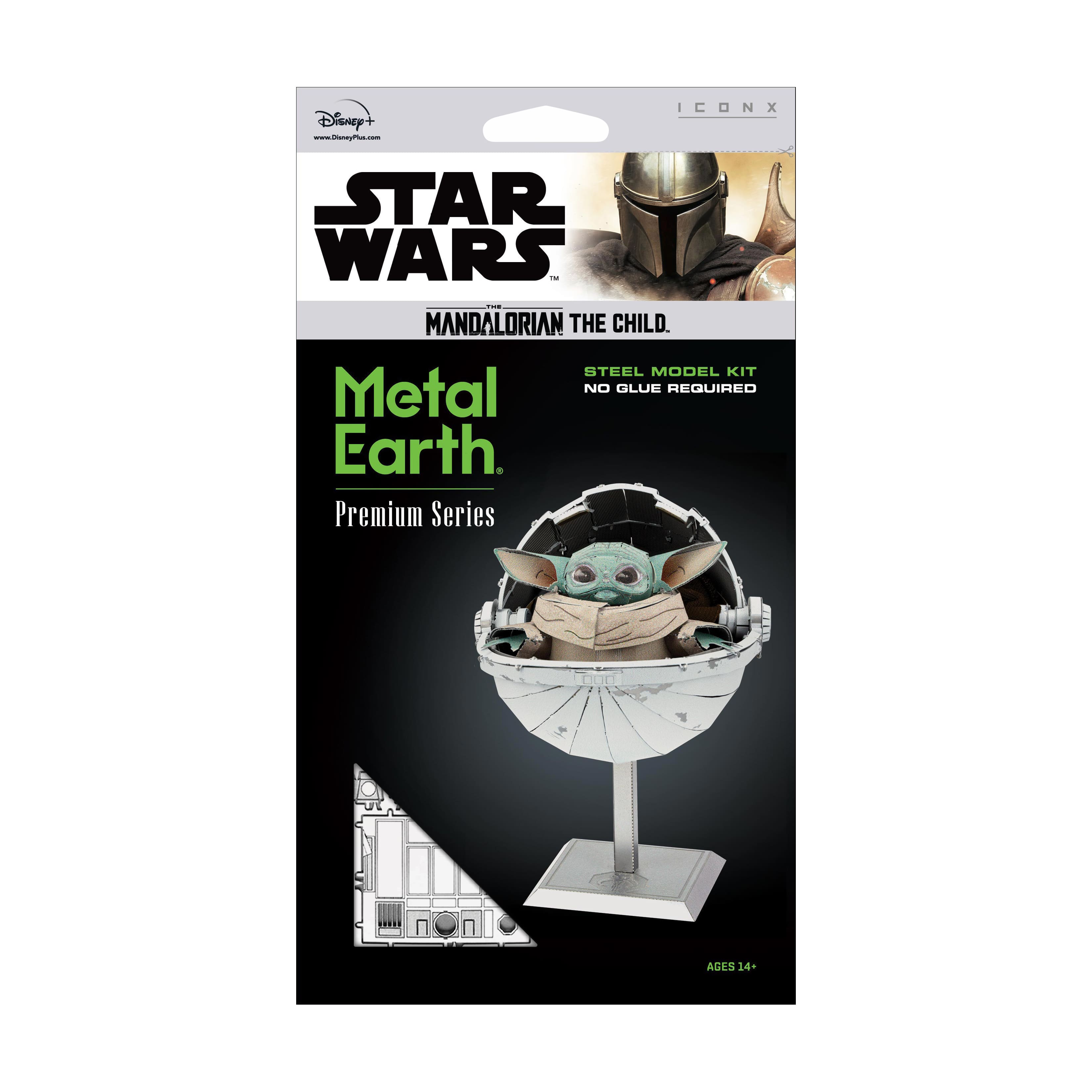 Metal Earth Premium Series ICONX 3D Metal Model Kit - Star Wars The Mandalorian - The Child