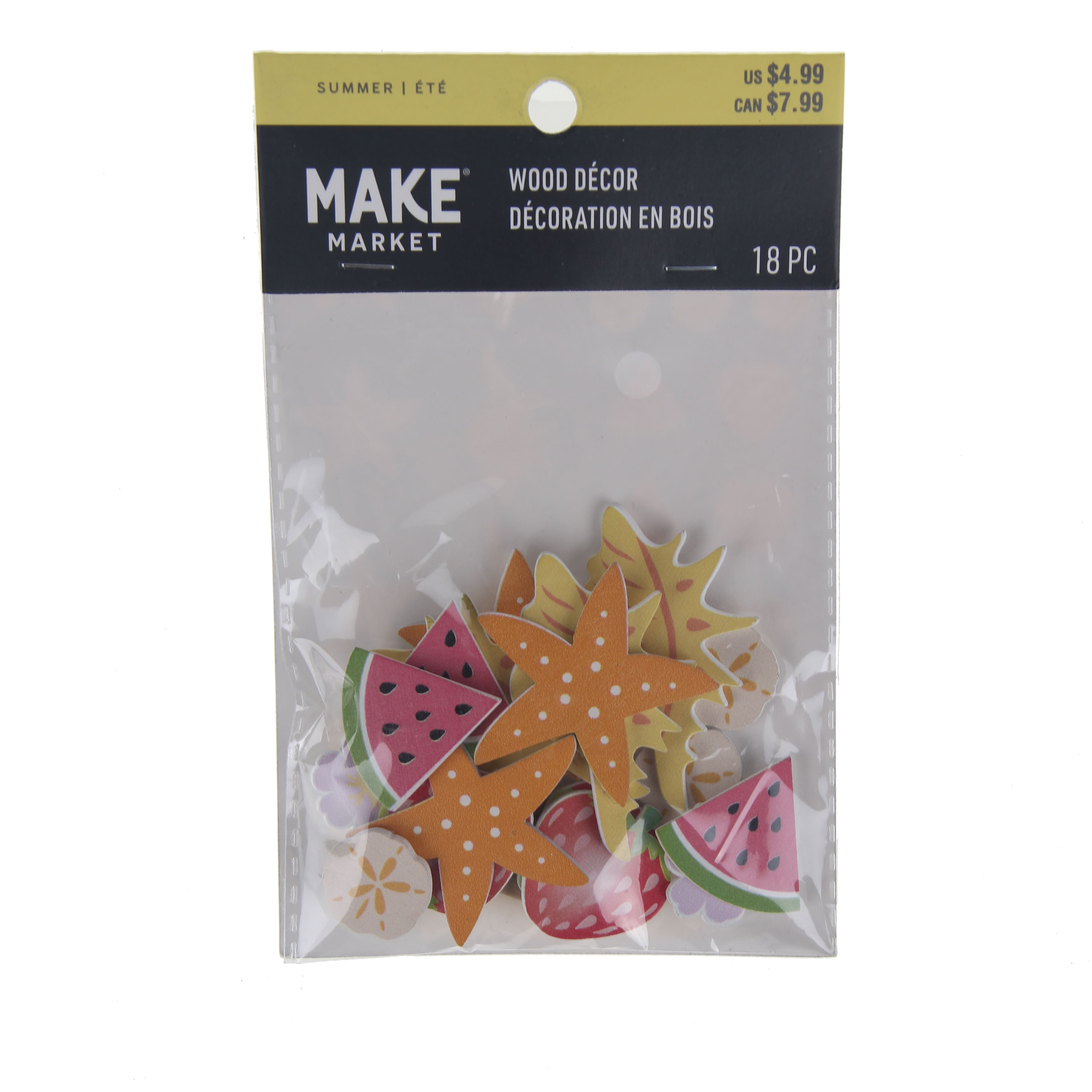 Watermelon Finished Wood D&#xE9;cor Shapes by Make Market&#xAE;