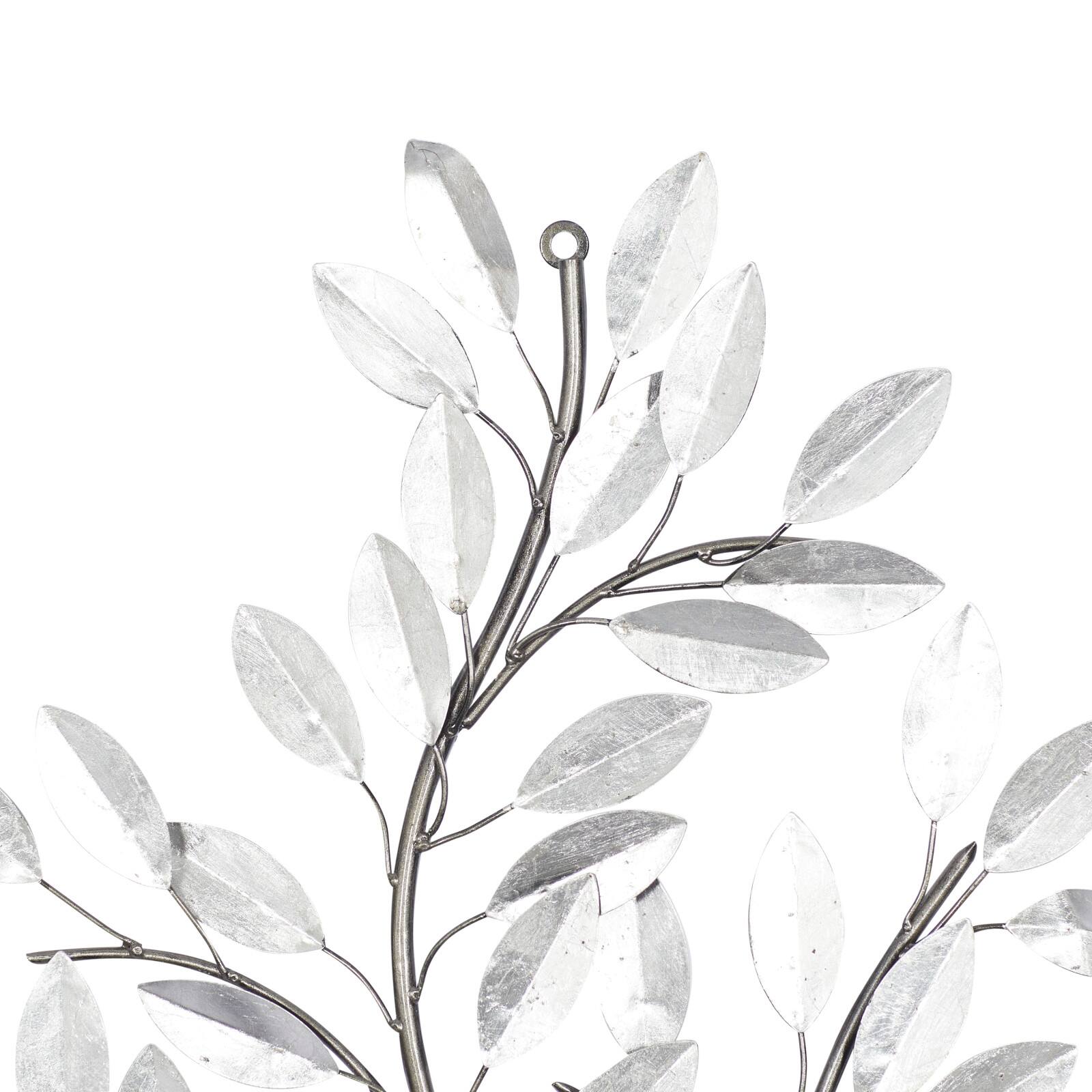 44&#x22; Metal Glam Floral Wall D&#xE9;cor