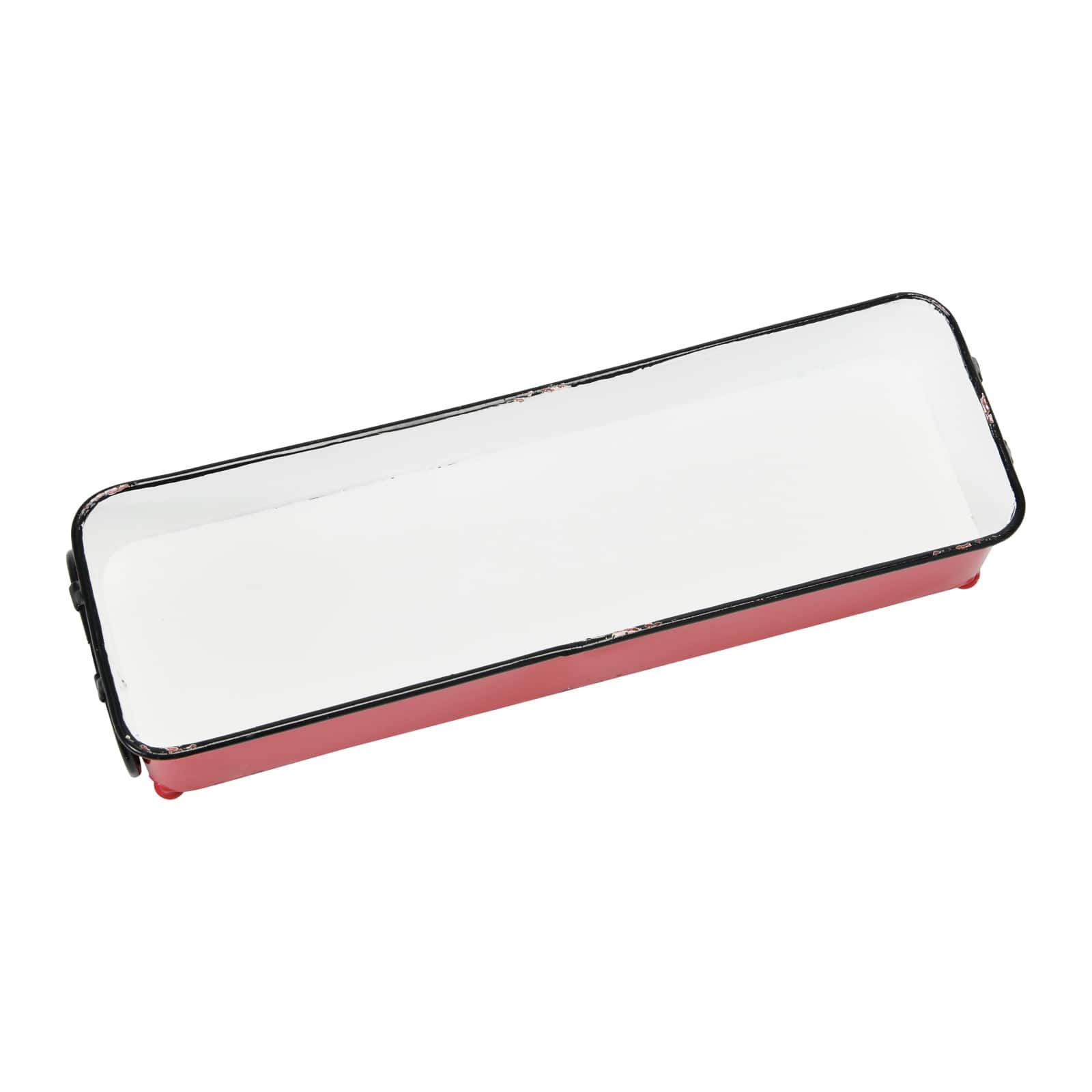 Hello Honey® 16" Decorative Metal Tray with Handles