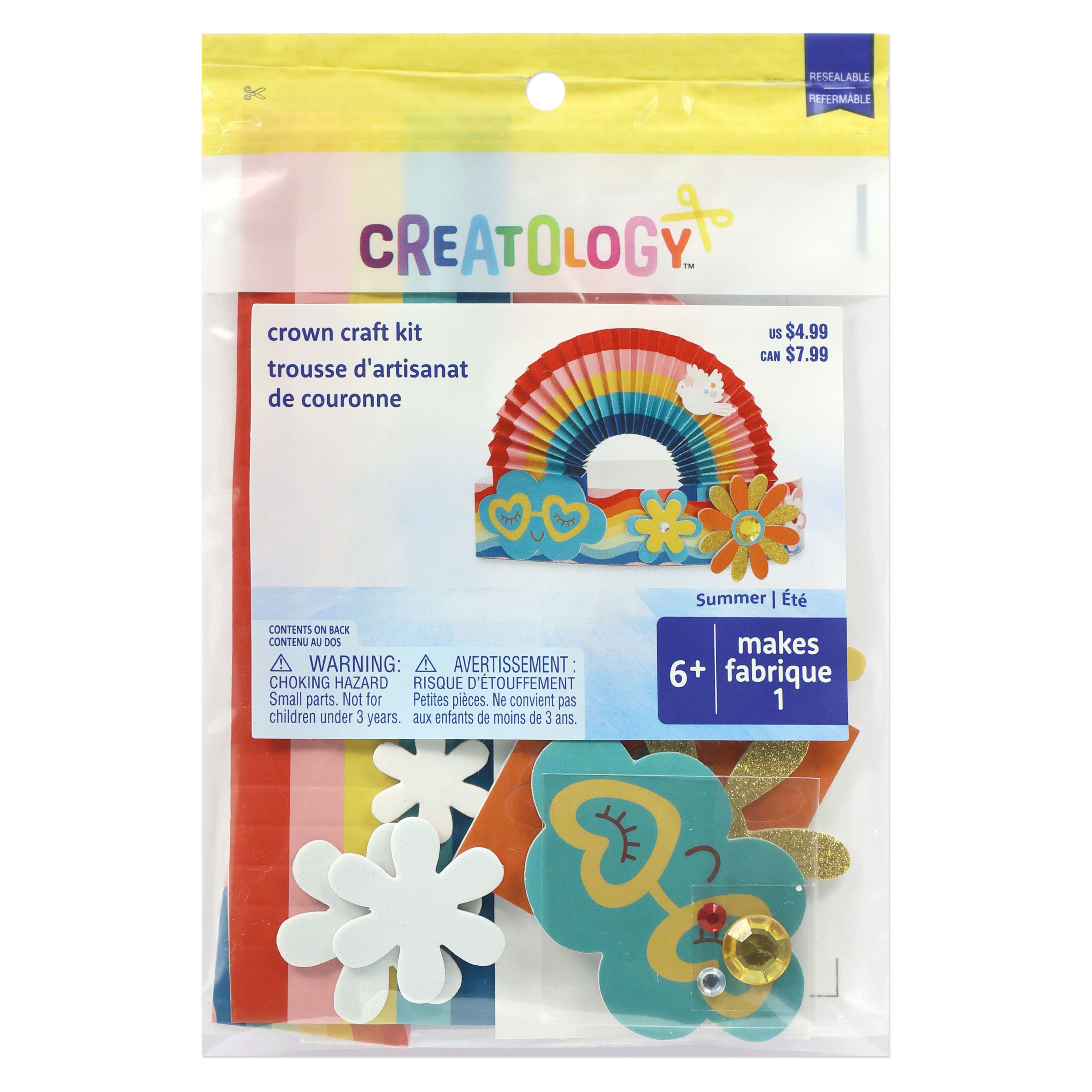 Summer Rainbow Crown Craft Kit by Creatology&#x2122;