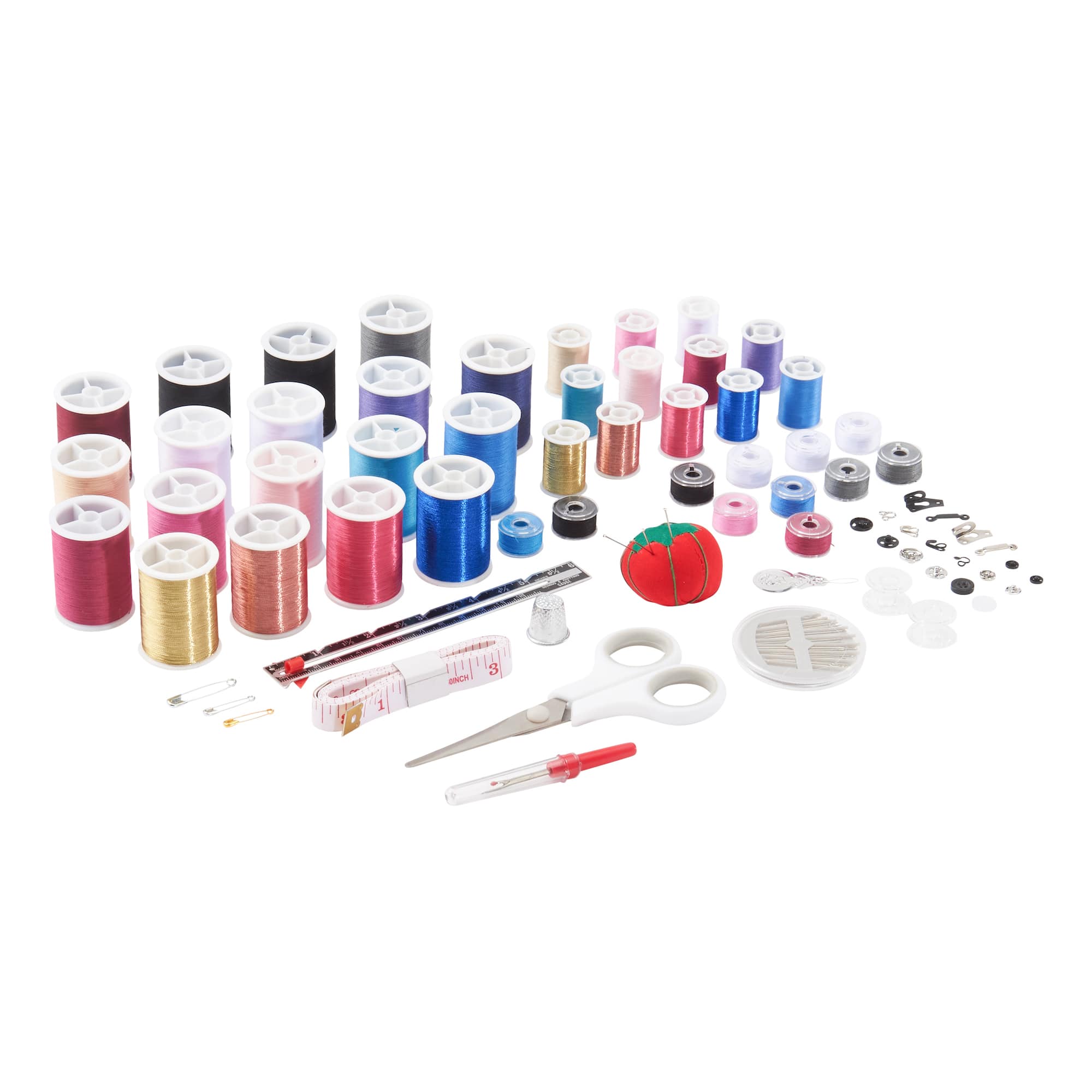 SINGER® Sew-It-Goes 255 Piece Sewing Kit & Craft Organizer Sewing Storage Case with Metallic Embroidery Thread