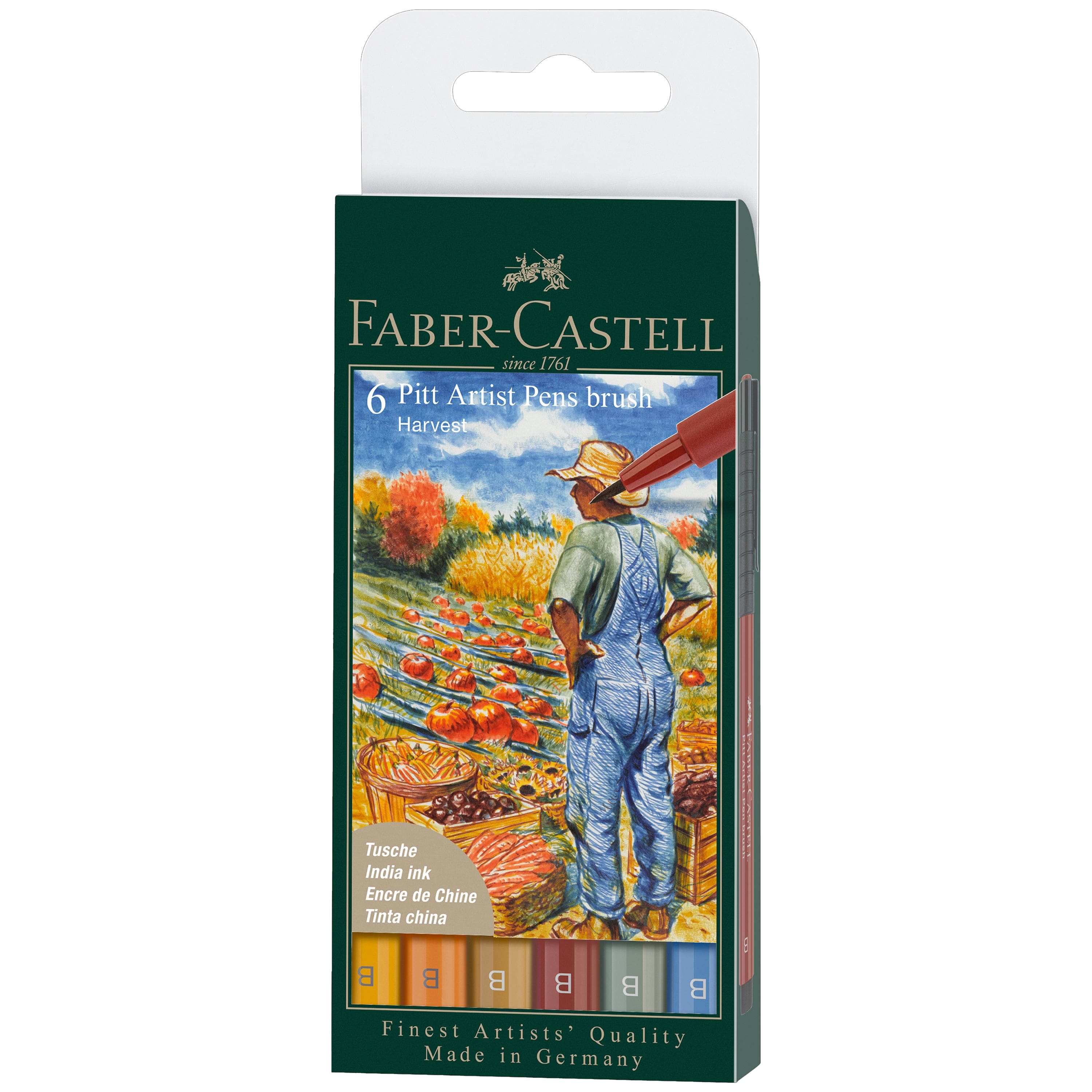 Faber-Castell&#xAE; PITT&#xAE; 6 Color Artist Brush Pen Set