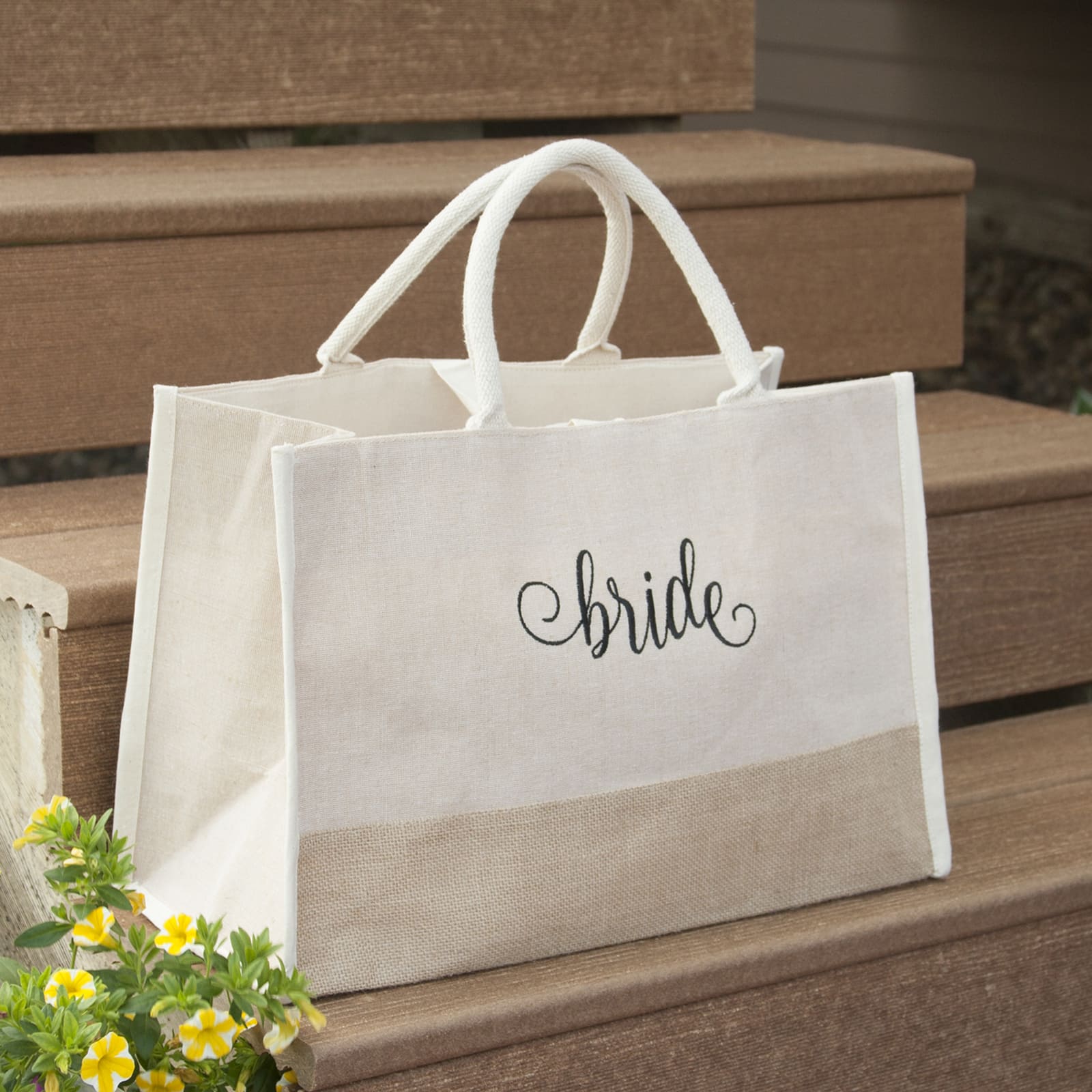 Hortense B. Hewitt Co. Bride Natural Jute Tote Bag