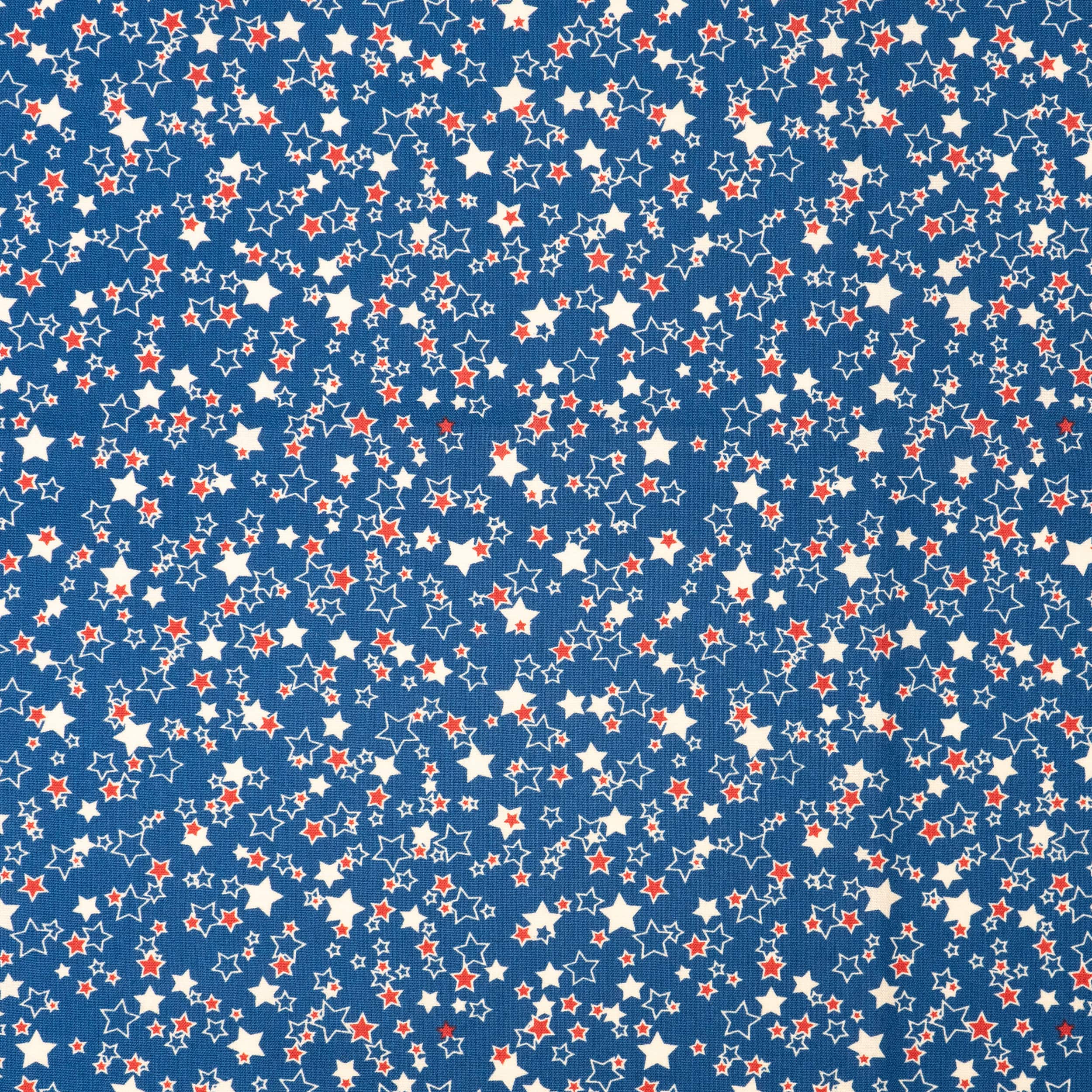 SINGER Line Drawn Stars Cotton Fabric