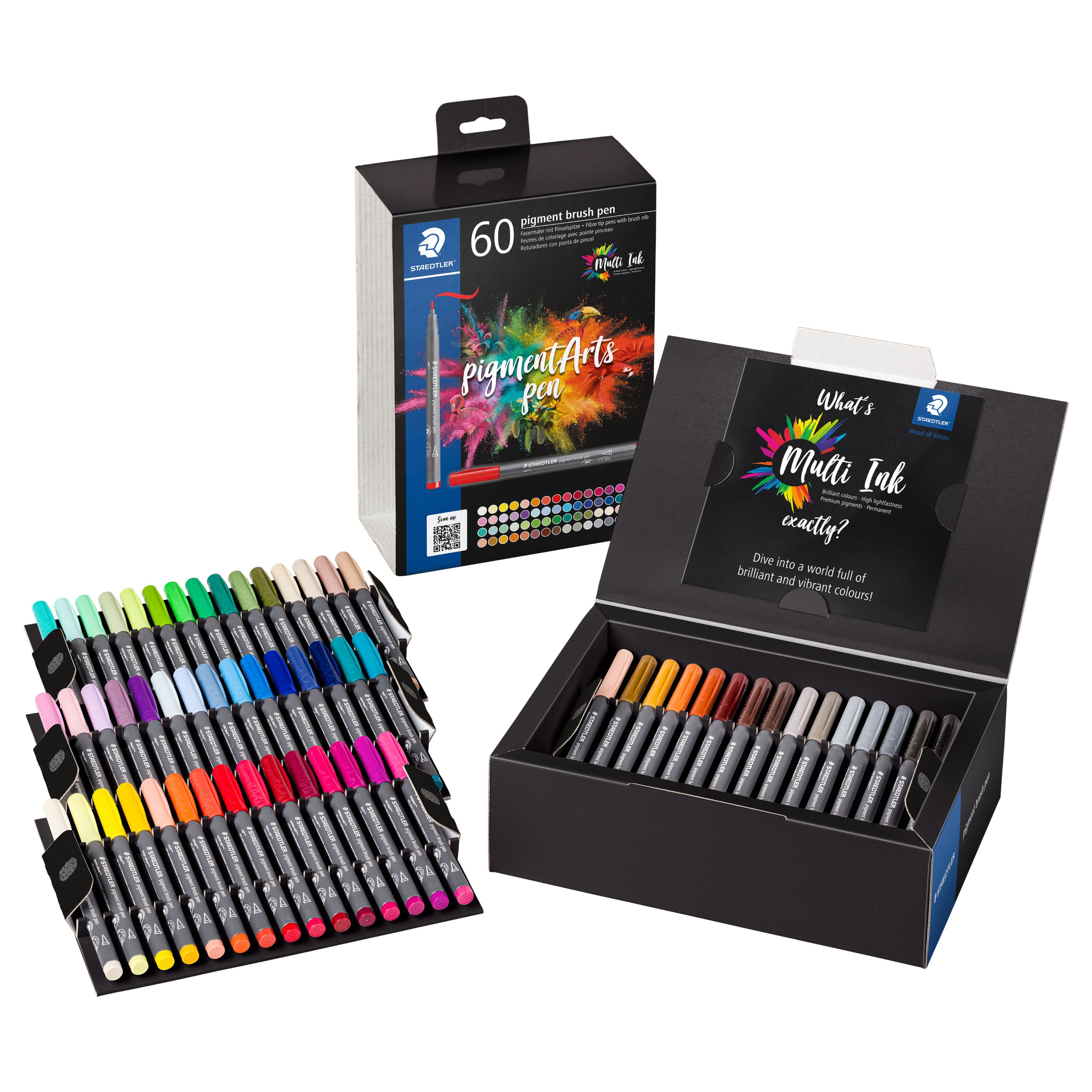 STAEDTLER® Pigments Arts 60 Colour Brush Pen Set