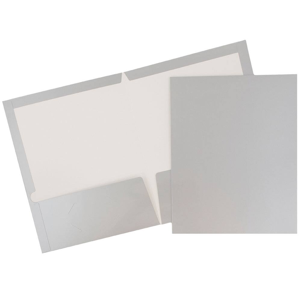 JAM Paper Laminated 2-Pocket Glossy Folders, 6ct.