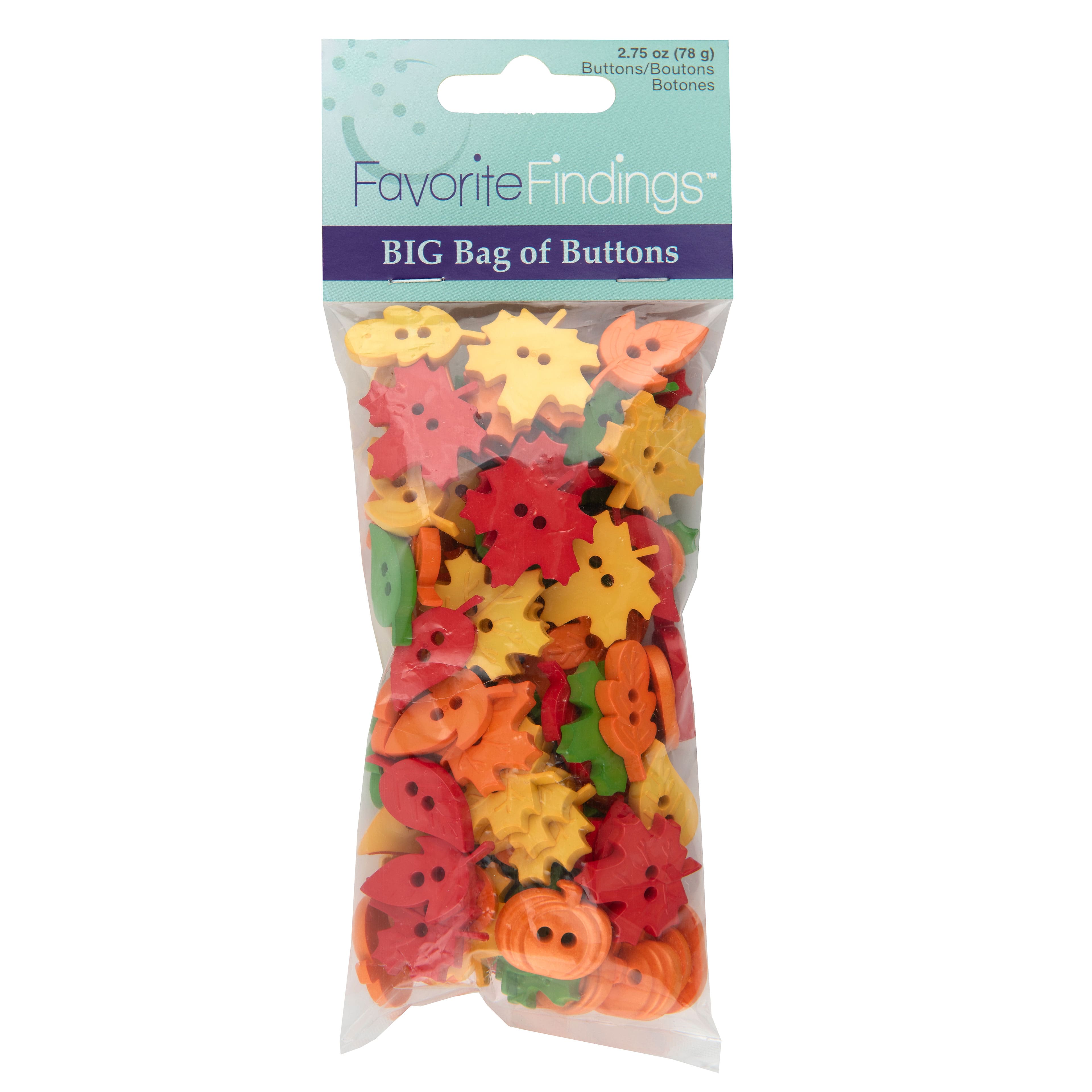 Favorite Findings&#x2122; 2.75oz. Autumn Leaf Button Mix