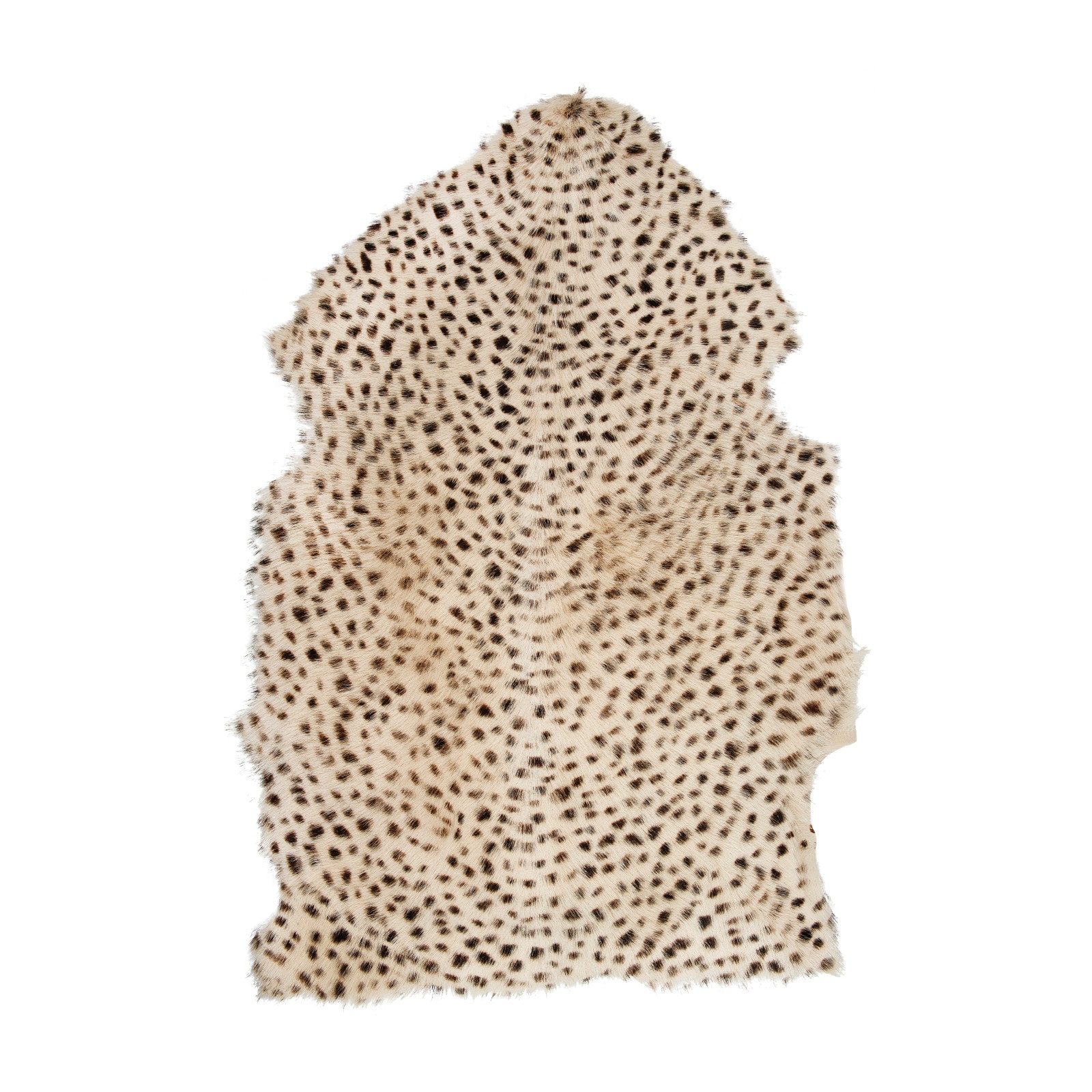 Hello Honey® Leopard Print Goat Fur Rug, 24" x 36"