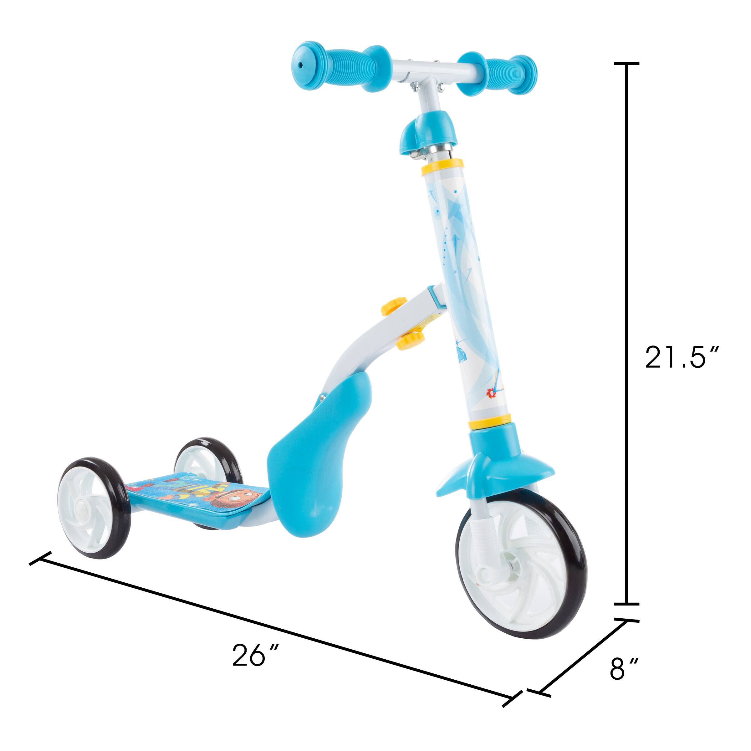 Toy Time 2-in-1 Convertible Scooter for Toddlers & Children