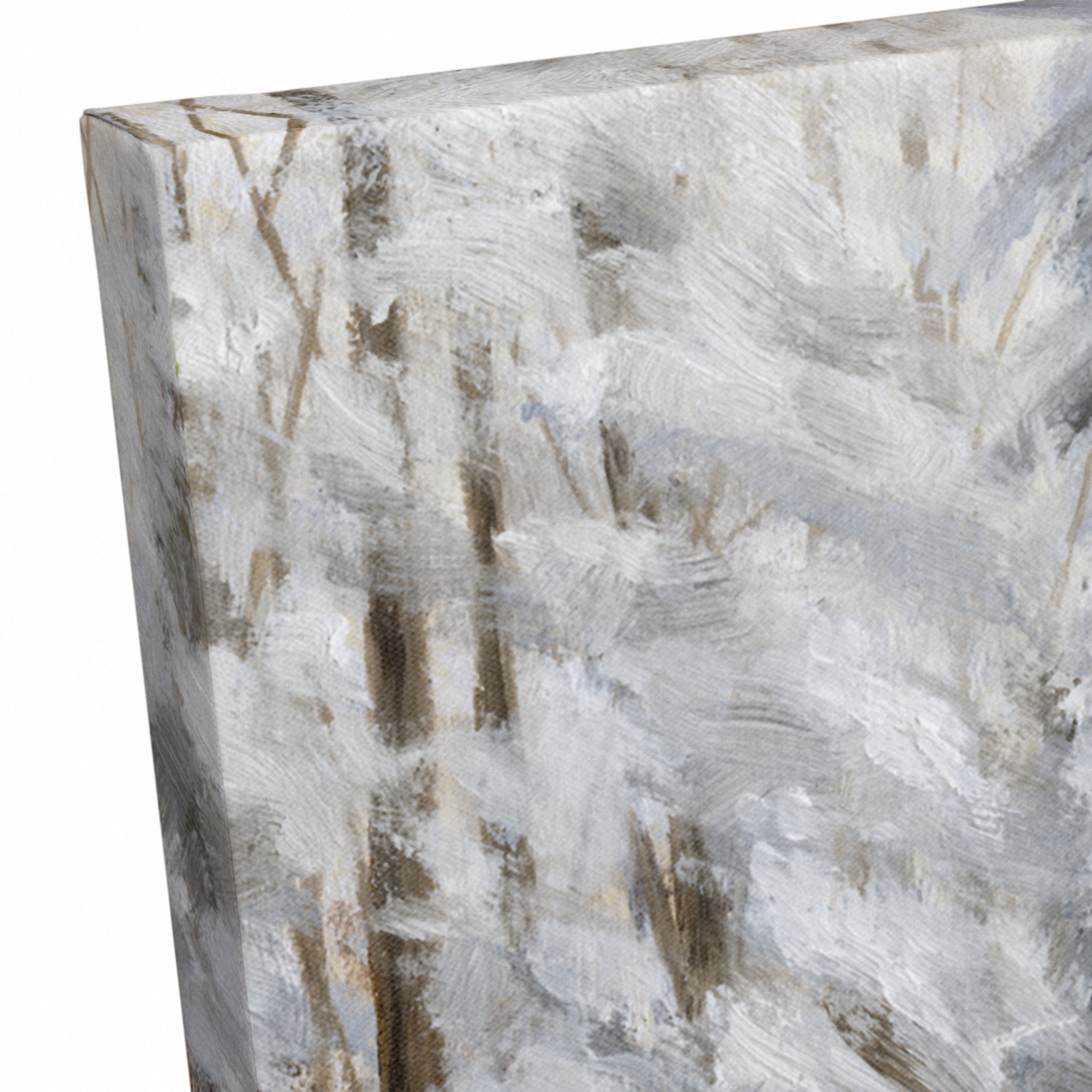 Snowy Forest Deer Canvas Wall Art