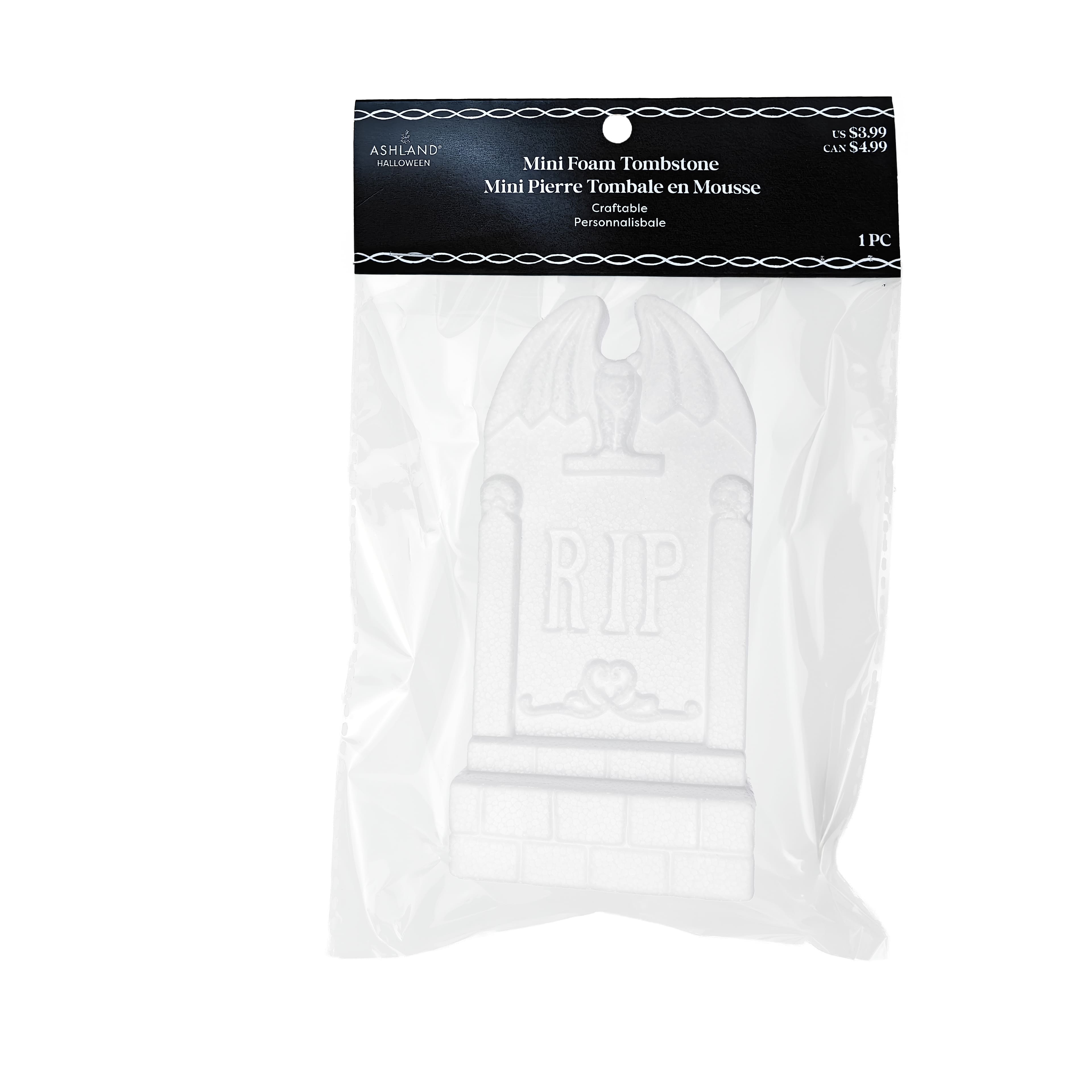 Mini Craftable Foam Tombstone by Ashland&#xAE;