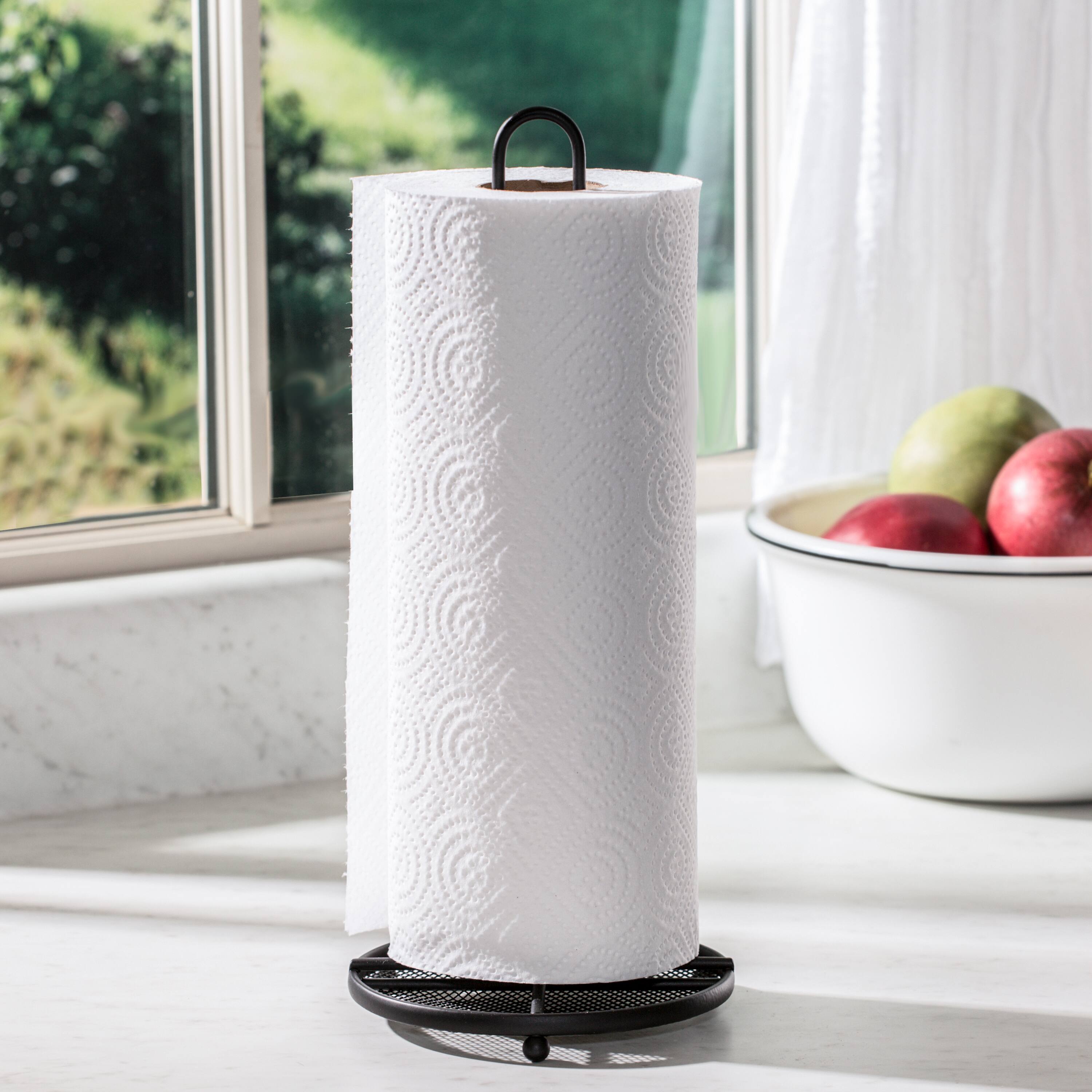 Honey Can Do Black Wire Paper Towel Holder