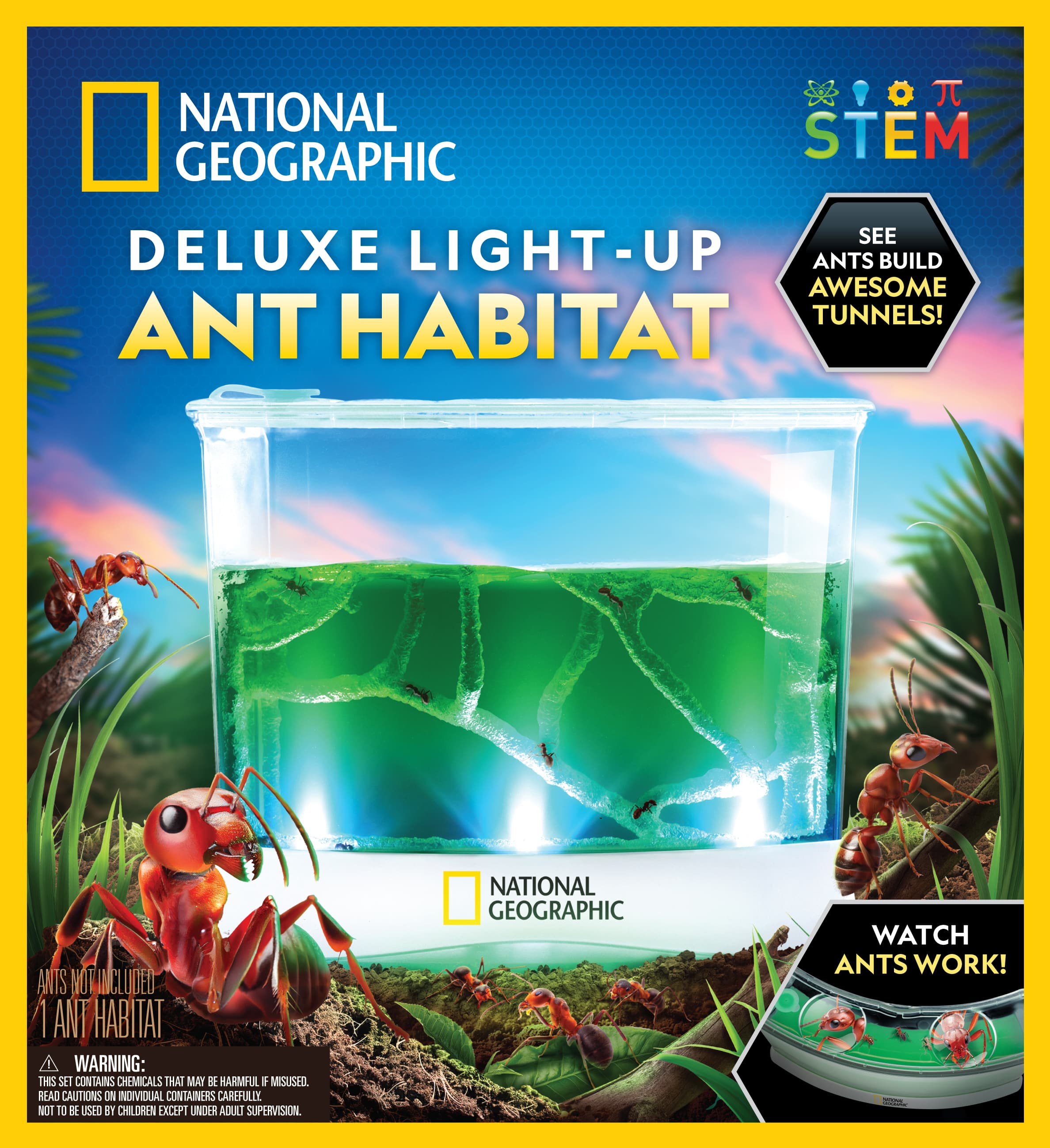 National Geographic Deluxe Light-Up Ant Habitat Kit