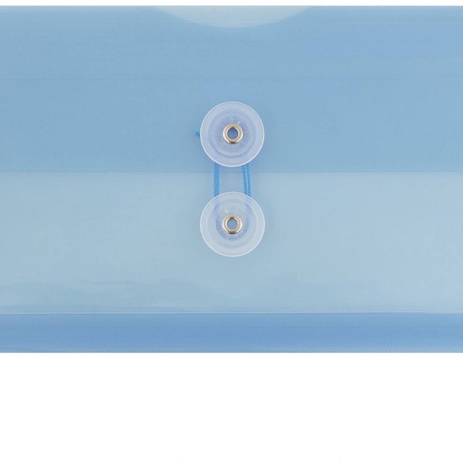 JAM Paper 5.25&#x22; x 10&#x22; Plastic #10 Business Envelope with Button and String Closure, 24ct.