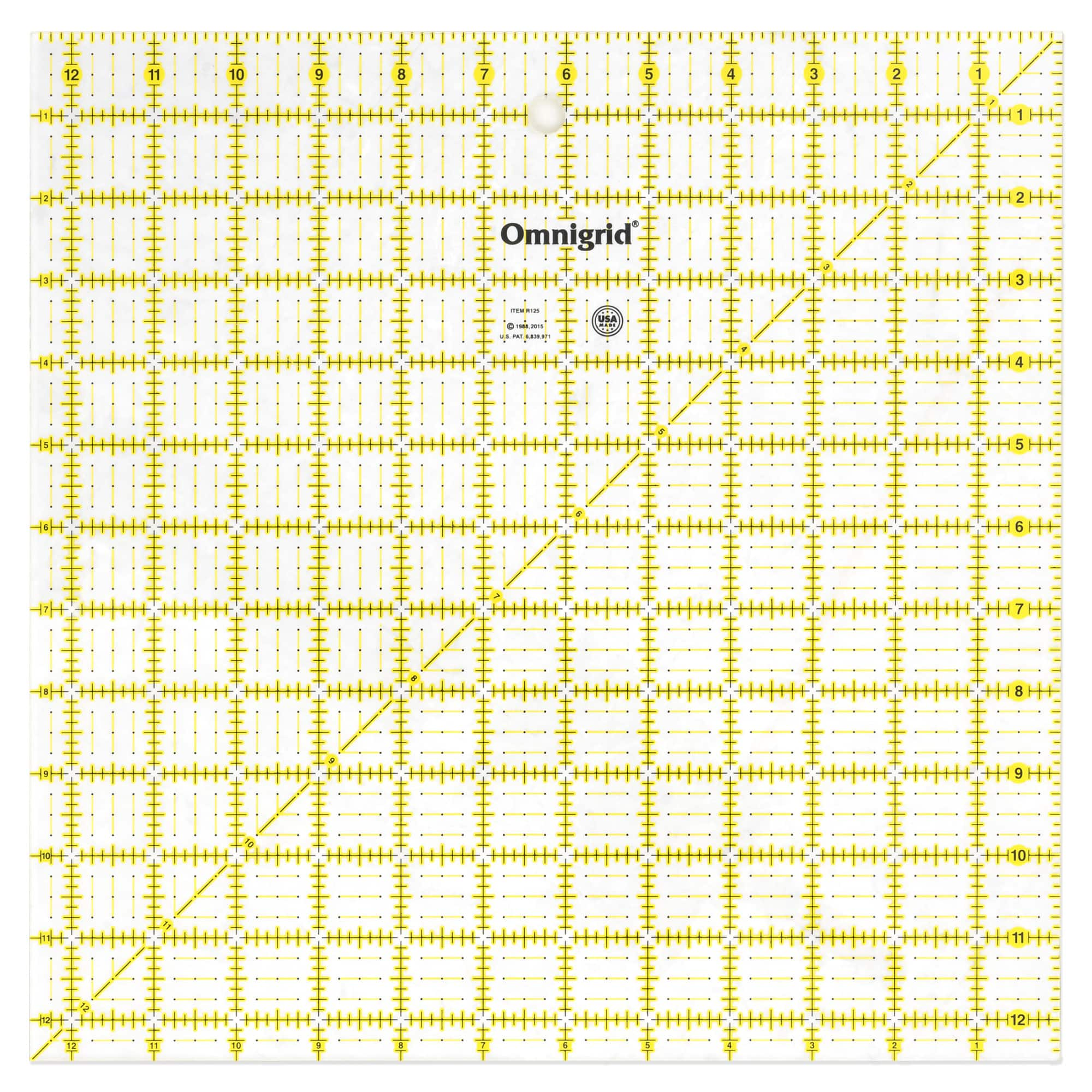 Omnigrid® 12.5 x 12.5 Square Quilting & Sewing Ruler