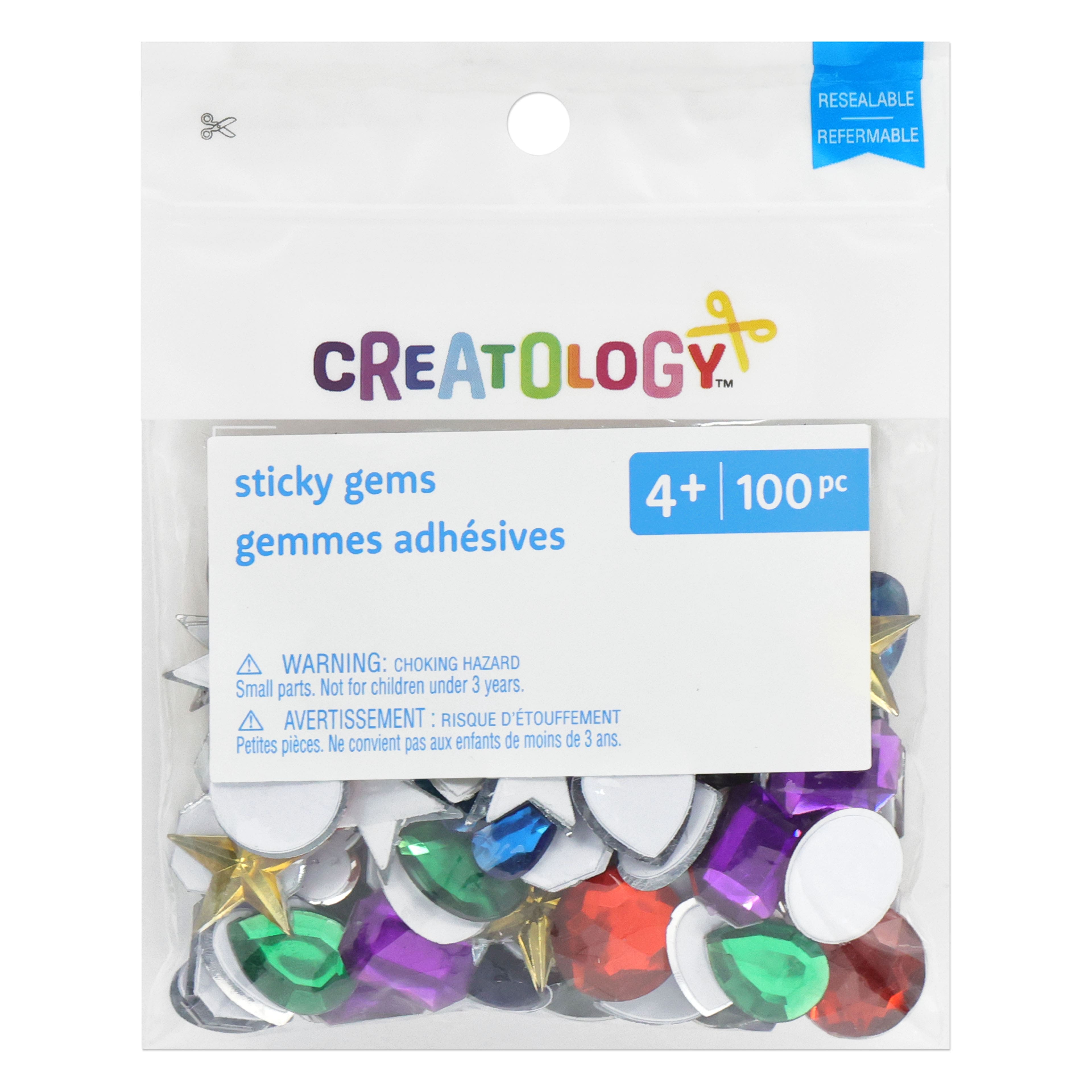 12 Pack: Mixed Shape Sticky Gems by Creatology™
