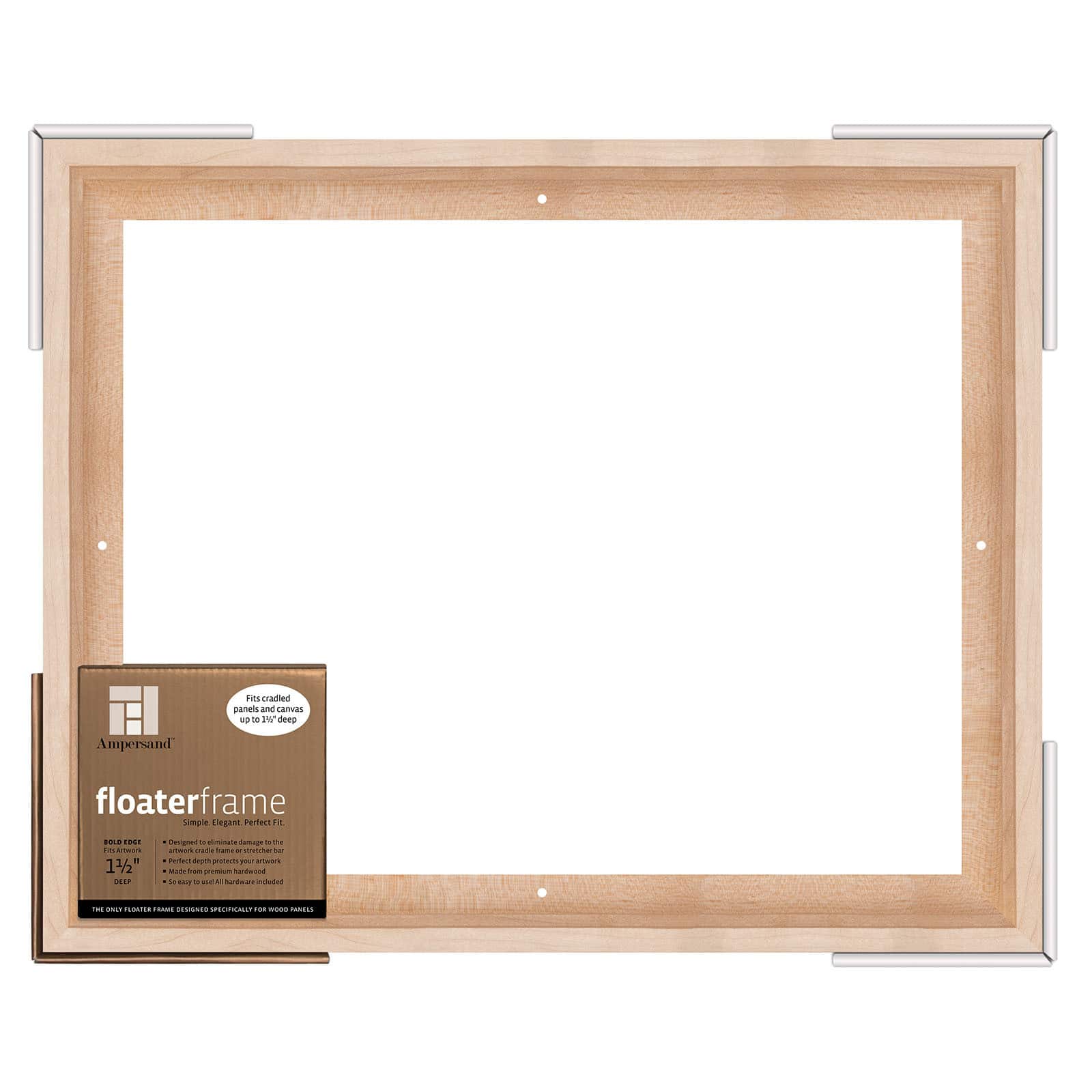 Ampersand™ 12" x 16" Maple Bold Edge Floaterframe