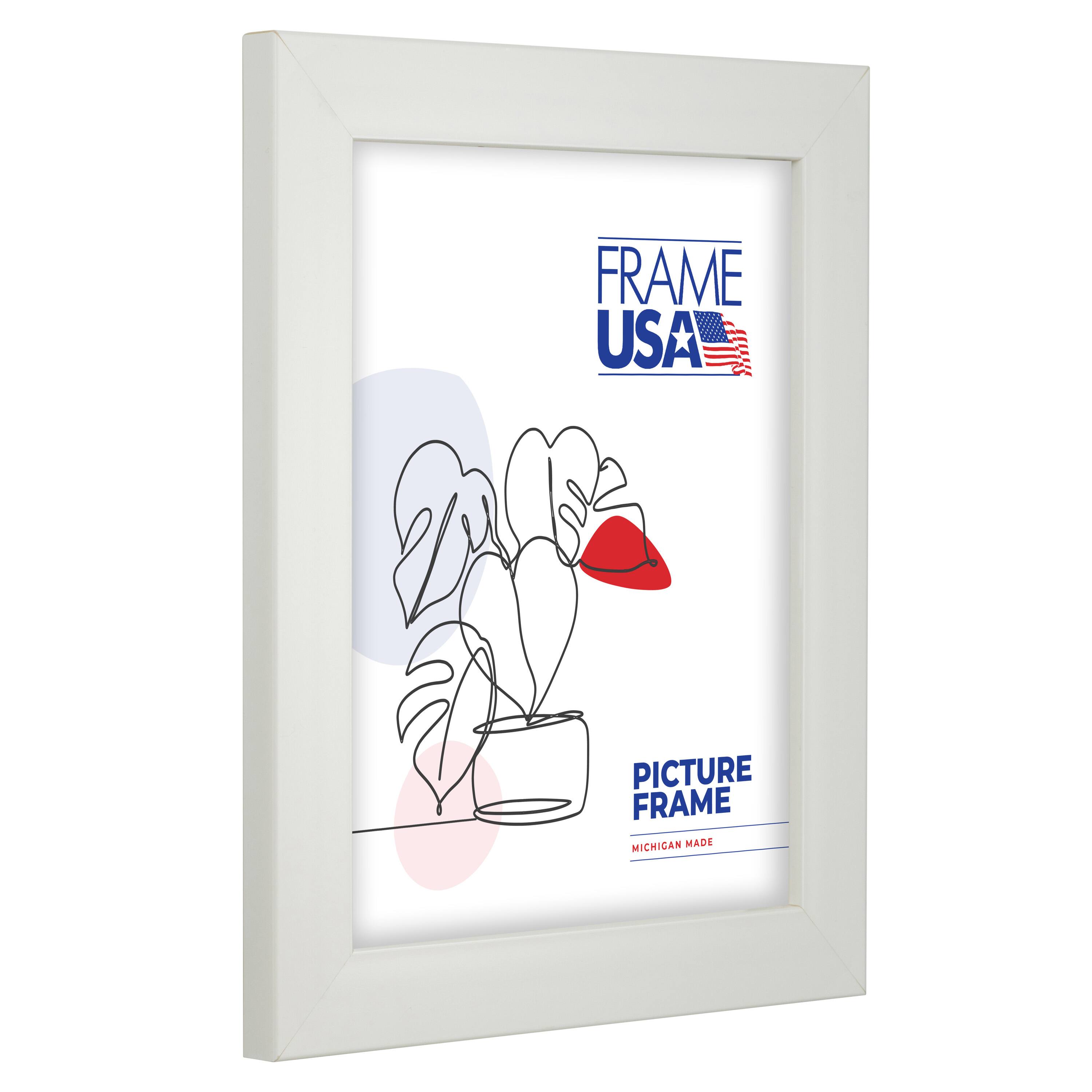 Frame USA Simply Poly White Single Image Picture Frame