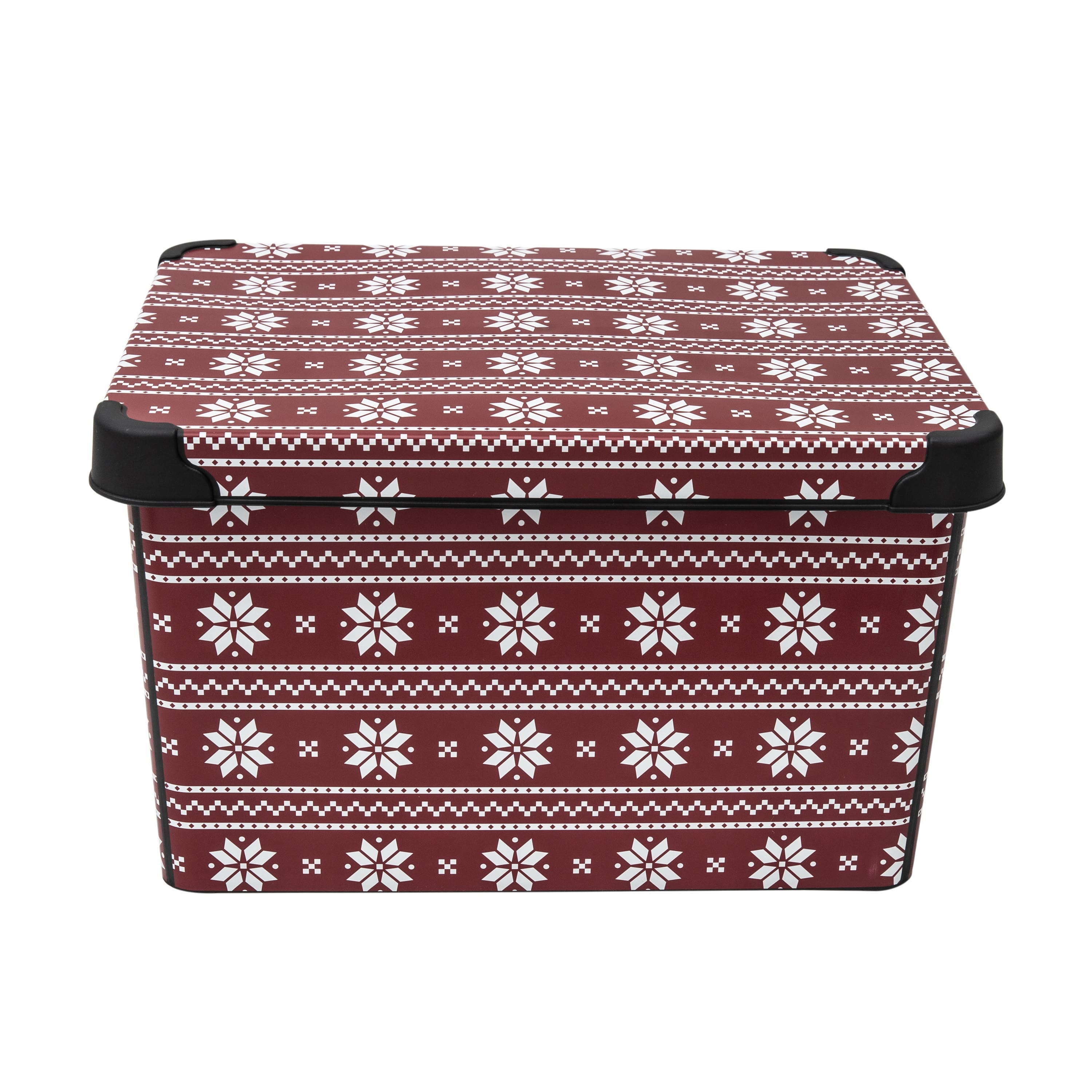 Simplify Holiday Sweater Print Storage Tote Bin