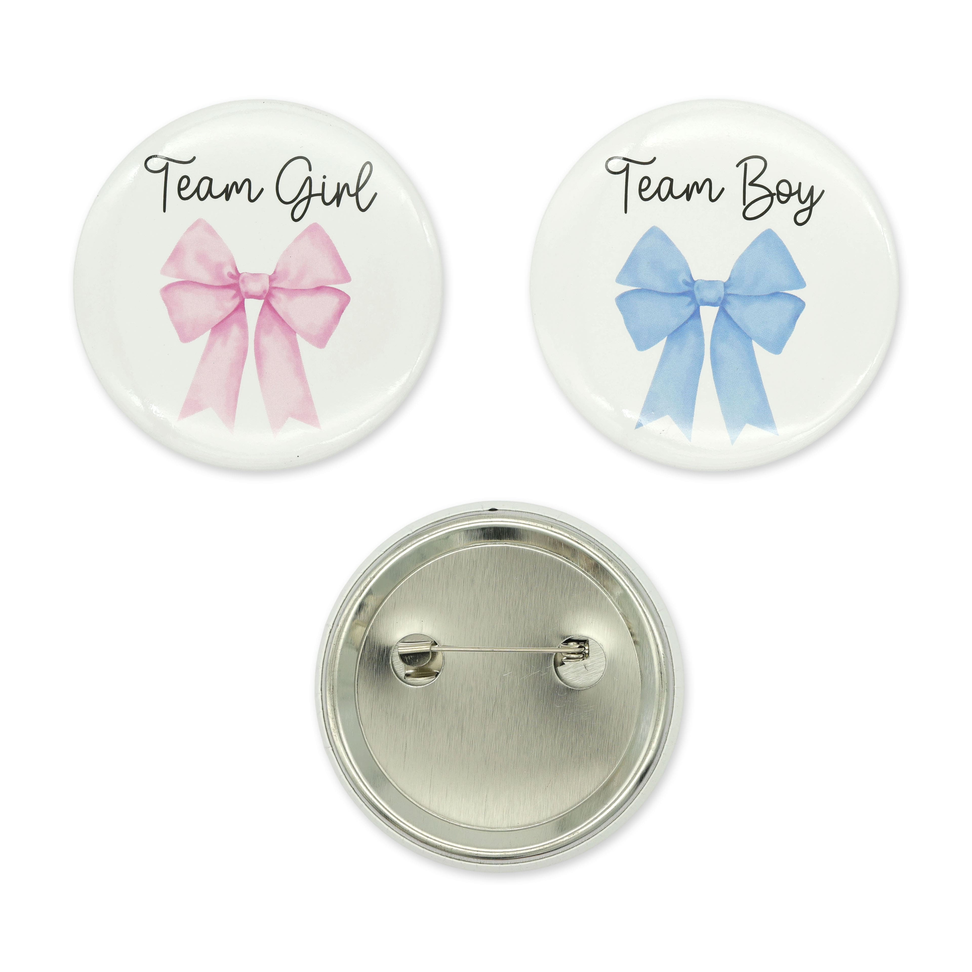 2&#x22; Team Boy &#x26; Team Girl Buttons by Celebrate It&#x2122;