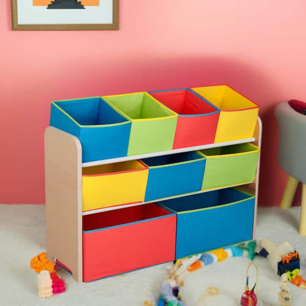 Delta Children Deluxe Multi Bin Toy Organizer with Storage Bins