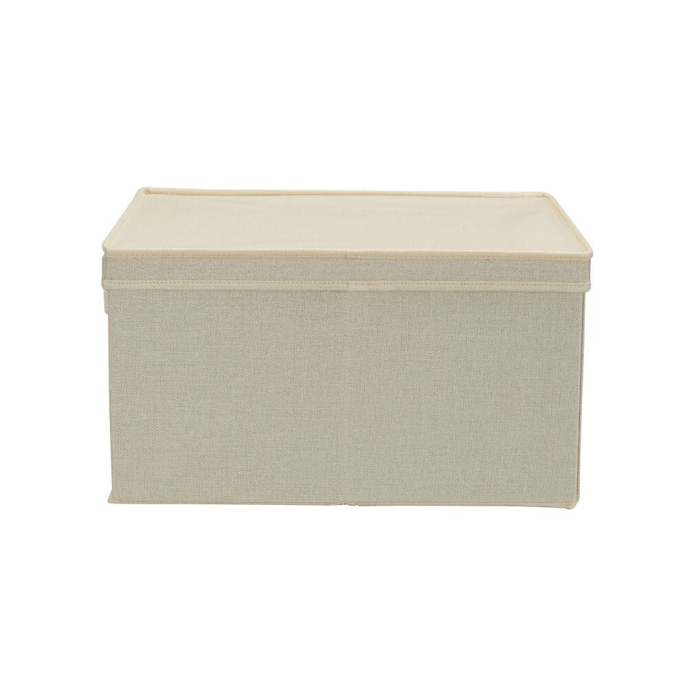 Household Essentials Fabric Storage Bin with Lid, 2ct.