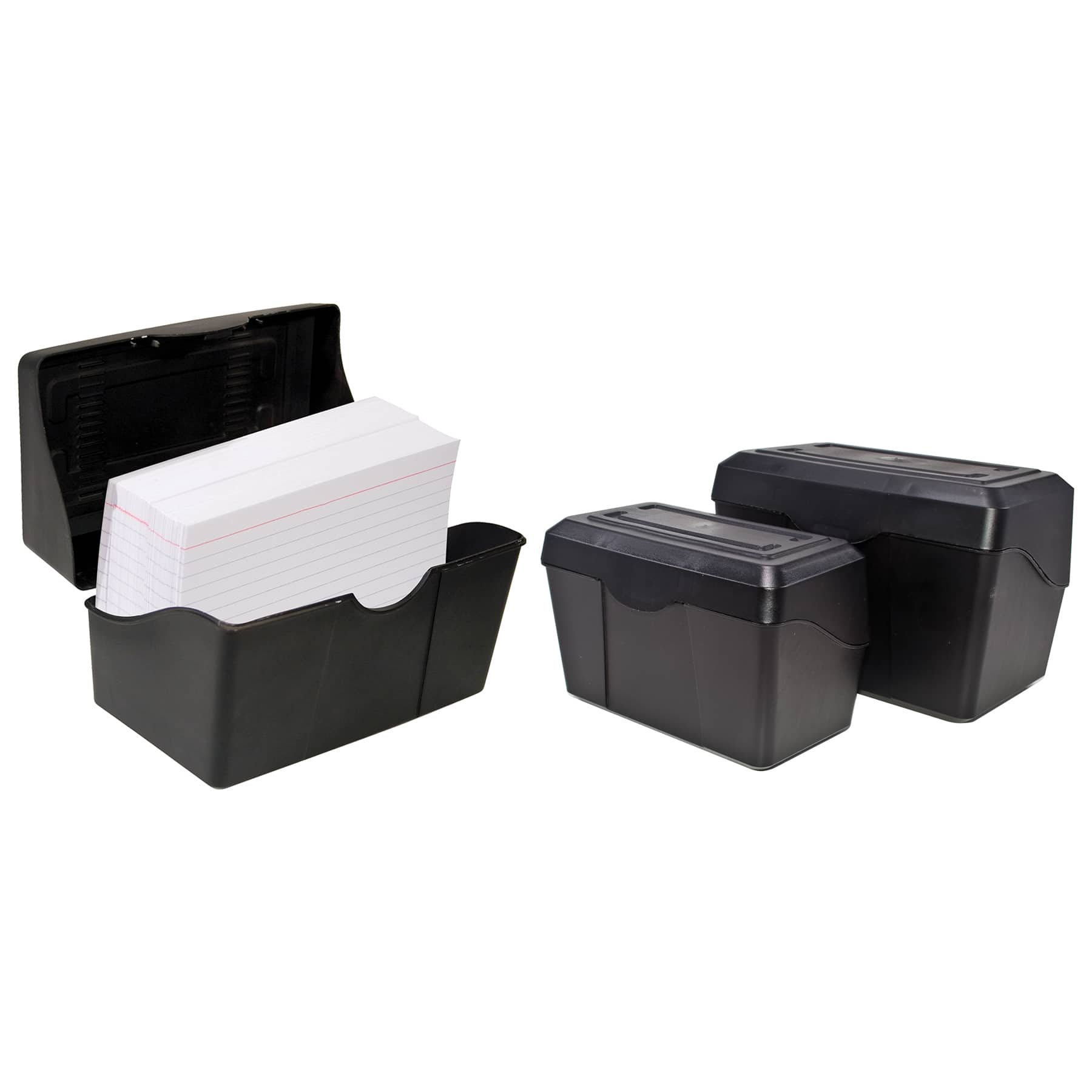 Innovative Storage Designs Black Index Card Holder