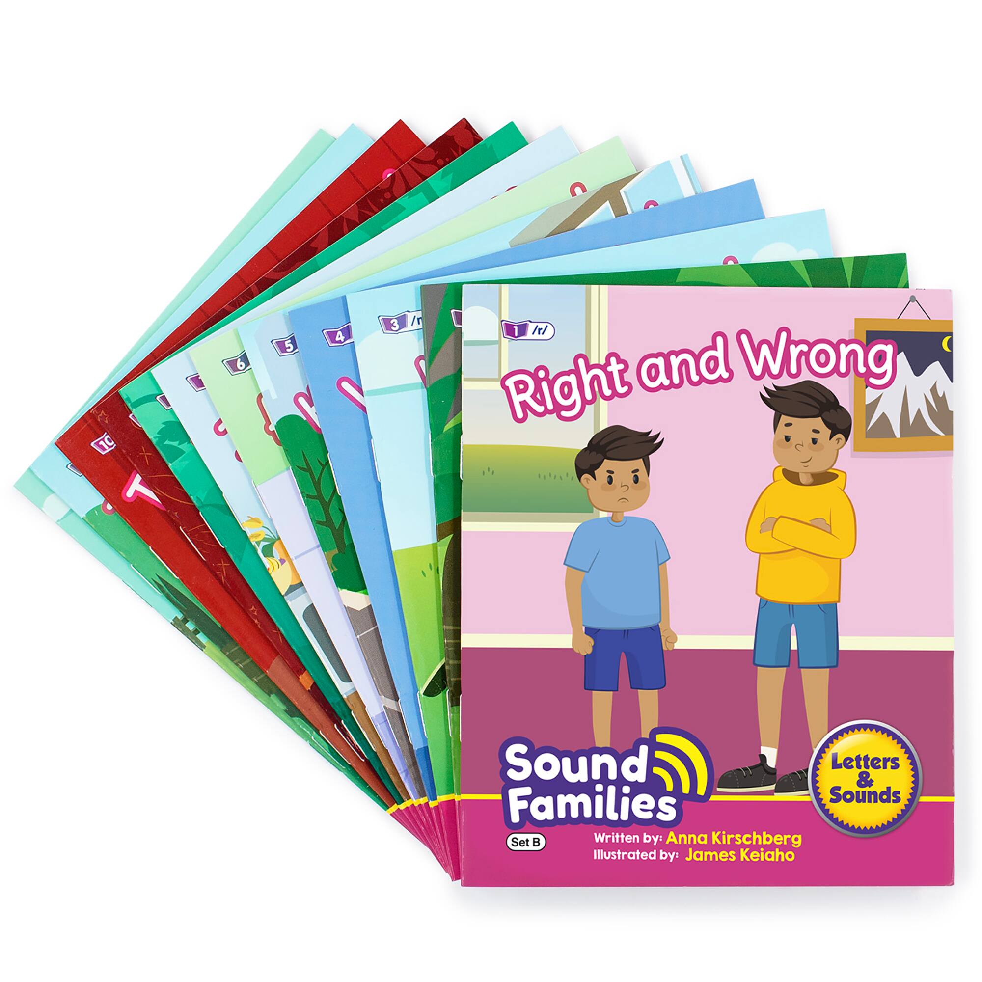 Junior Learning&#xAE; Decodable Readers Sound Families Consonants Fiction Phase 5.5 Set