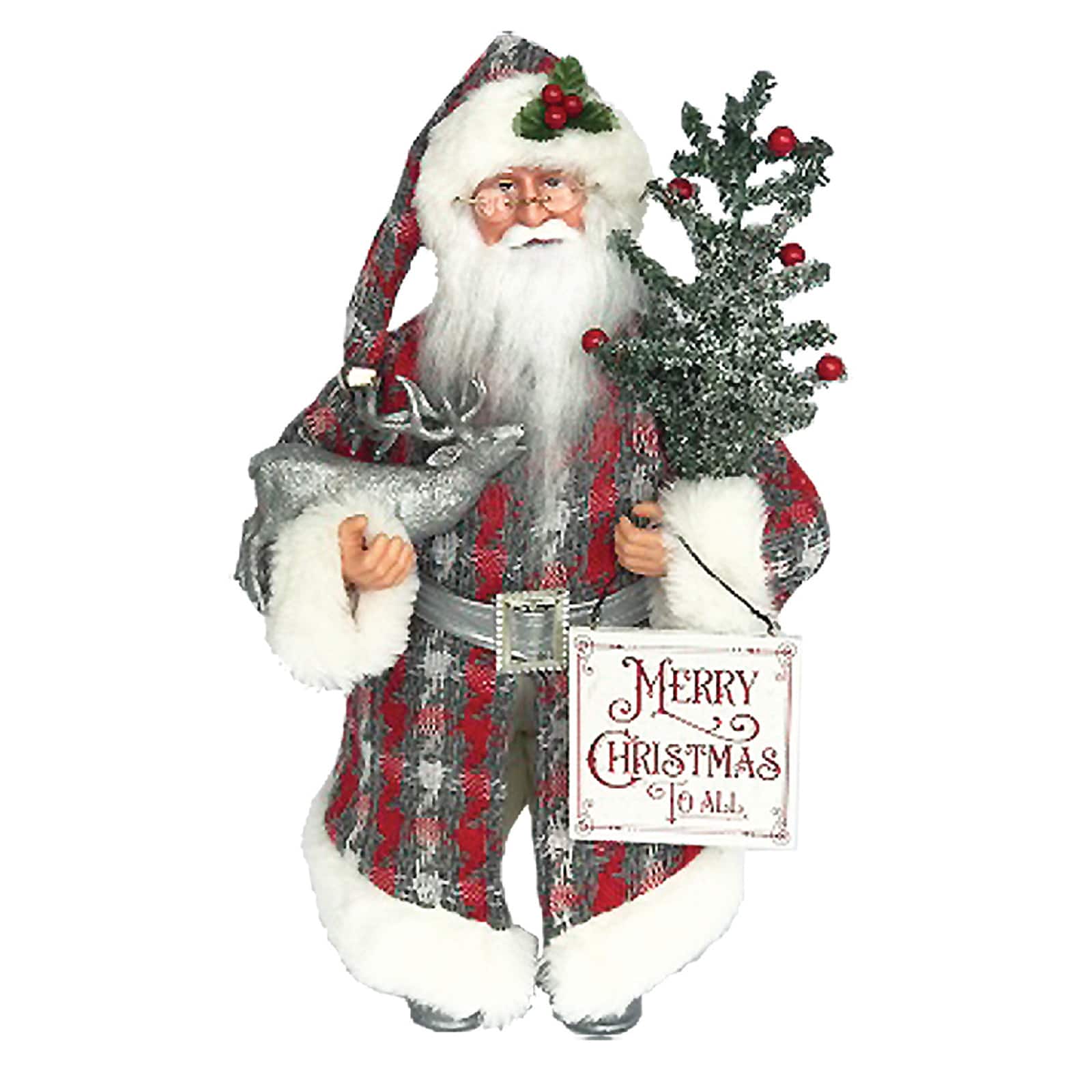 Santa&#x27;s Workshop 15&#x22; Merry Xmas to All Claus
